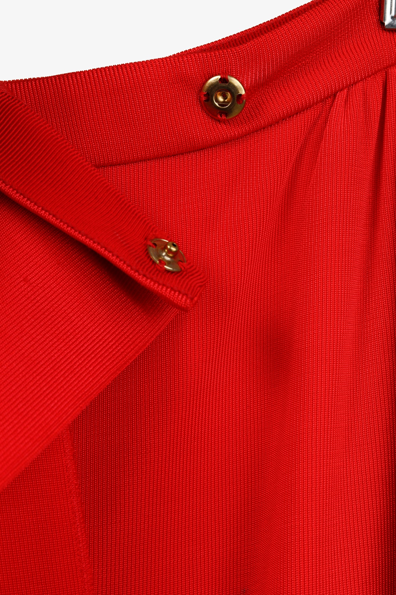 Moschino Couture Red Wrap Skirt