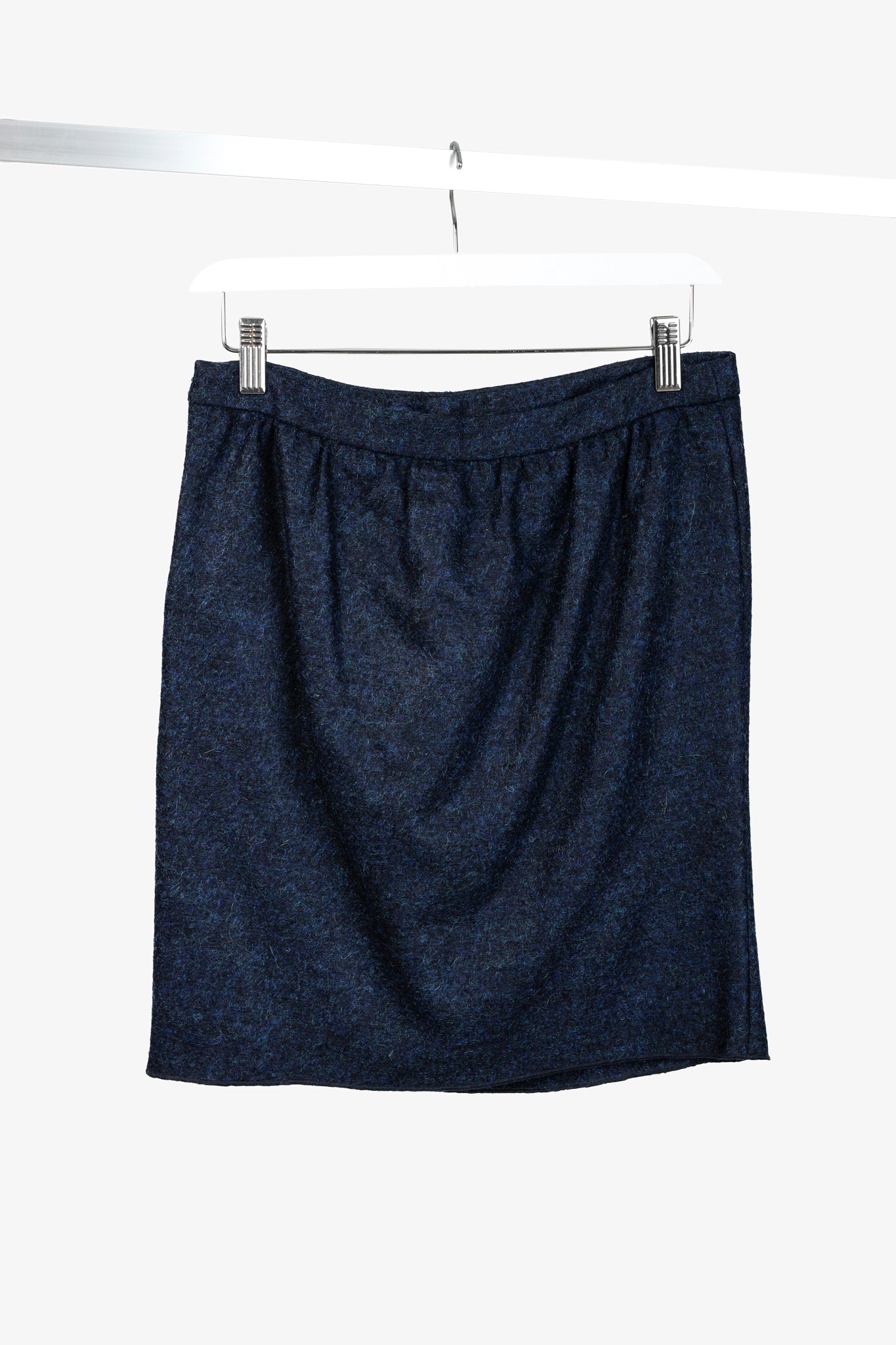 Love Moschino Blue Wool Bow Skirt