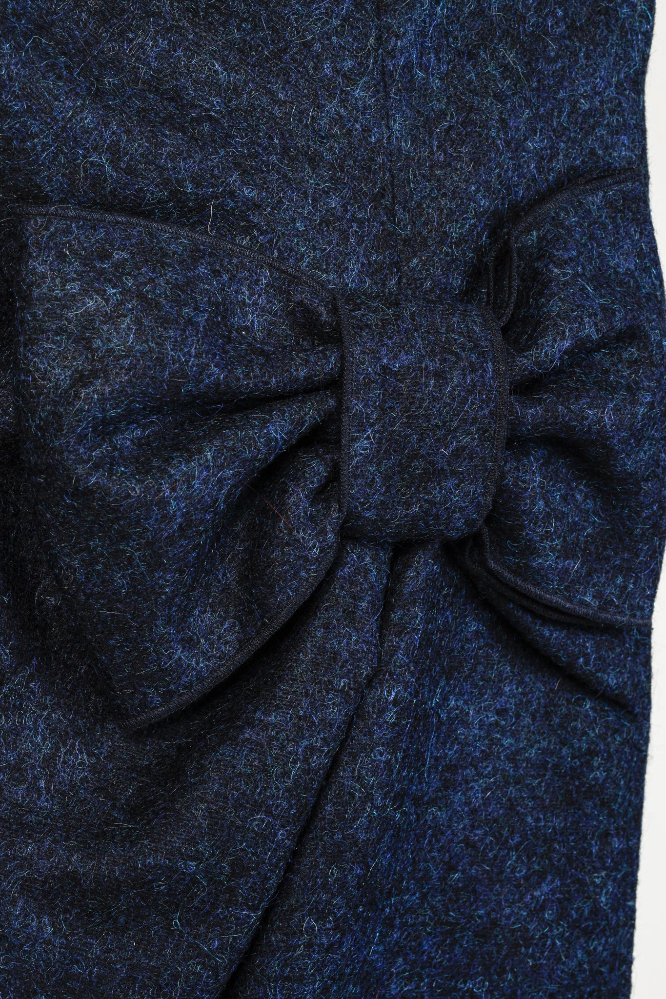 Love Moschino Blue Wool Bow Skirt
