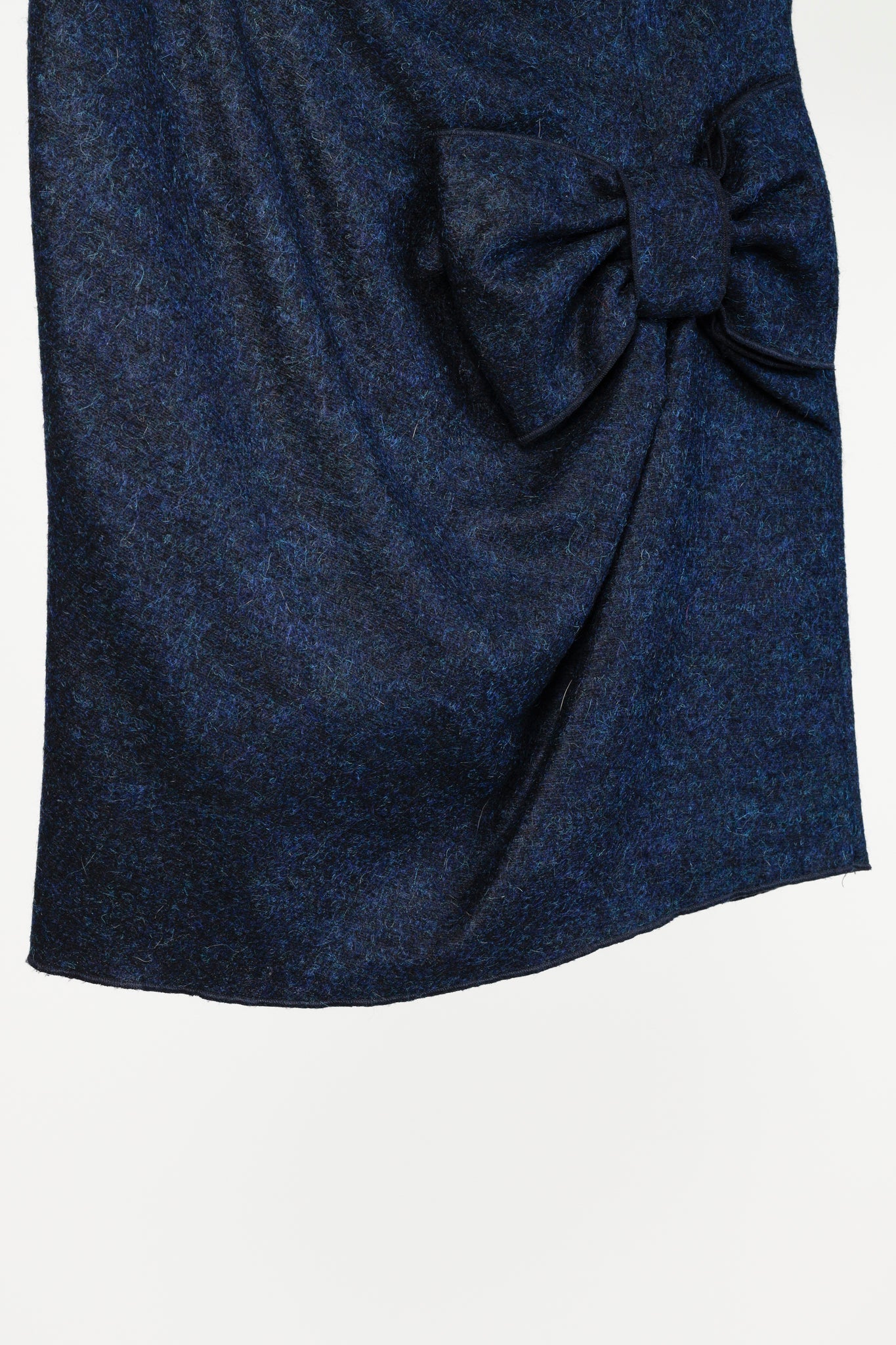 Love Moschino Blue Wool Bow Skirt