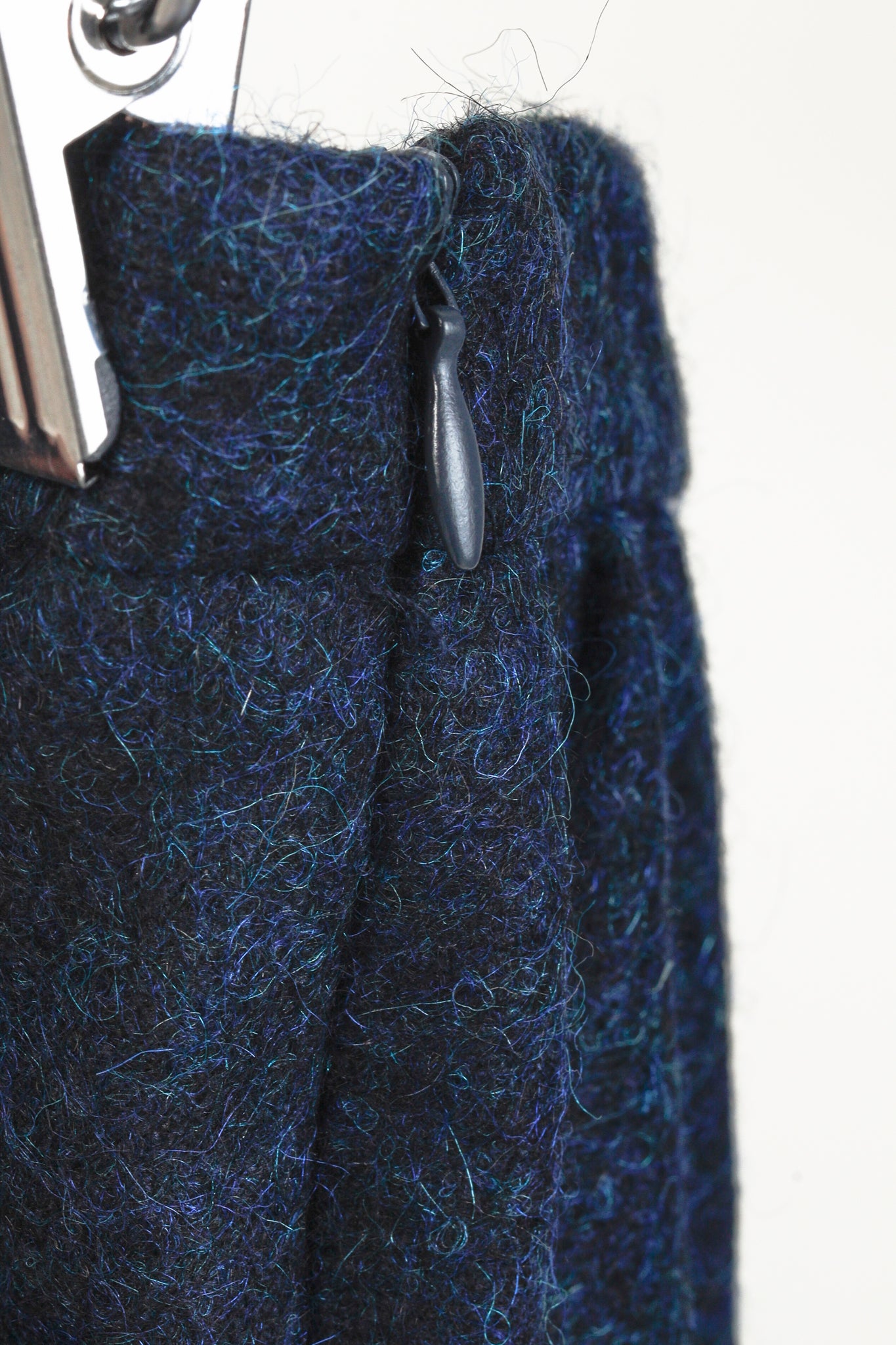 Love Moschino Blue Wool Bow Skirt