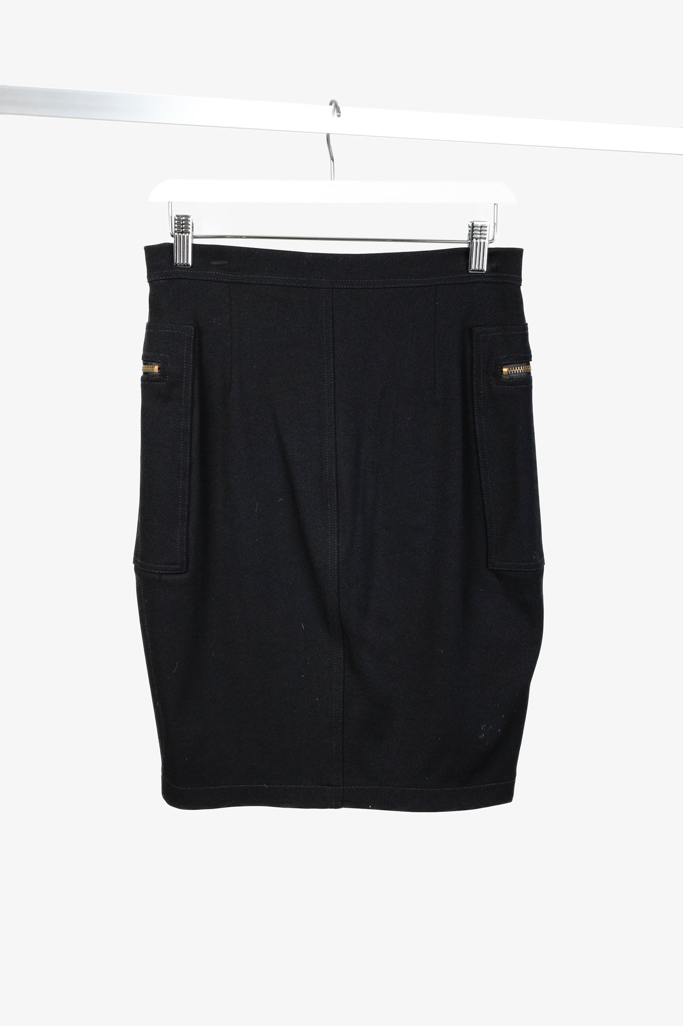 Moschino Jeans Black Double Zip Skirt