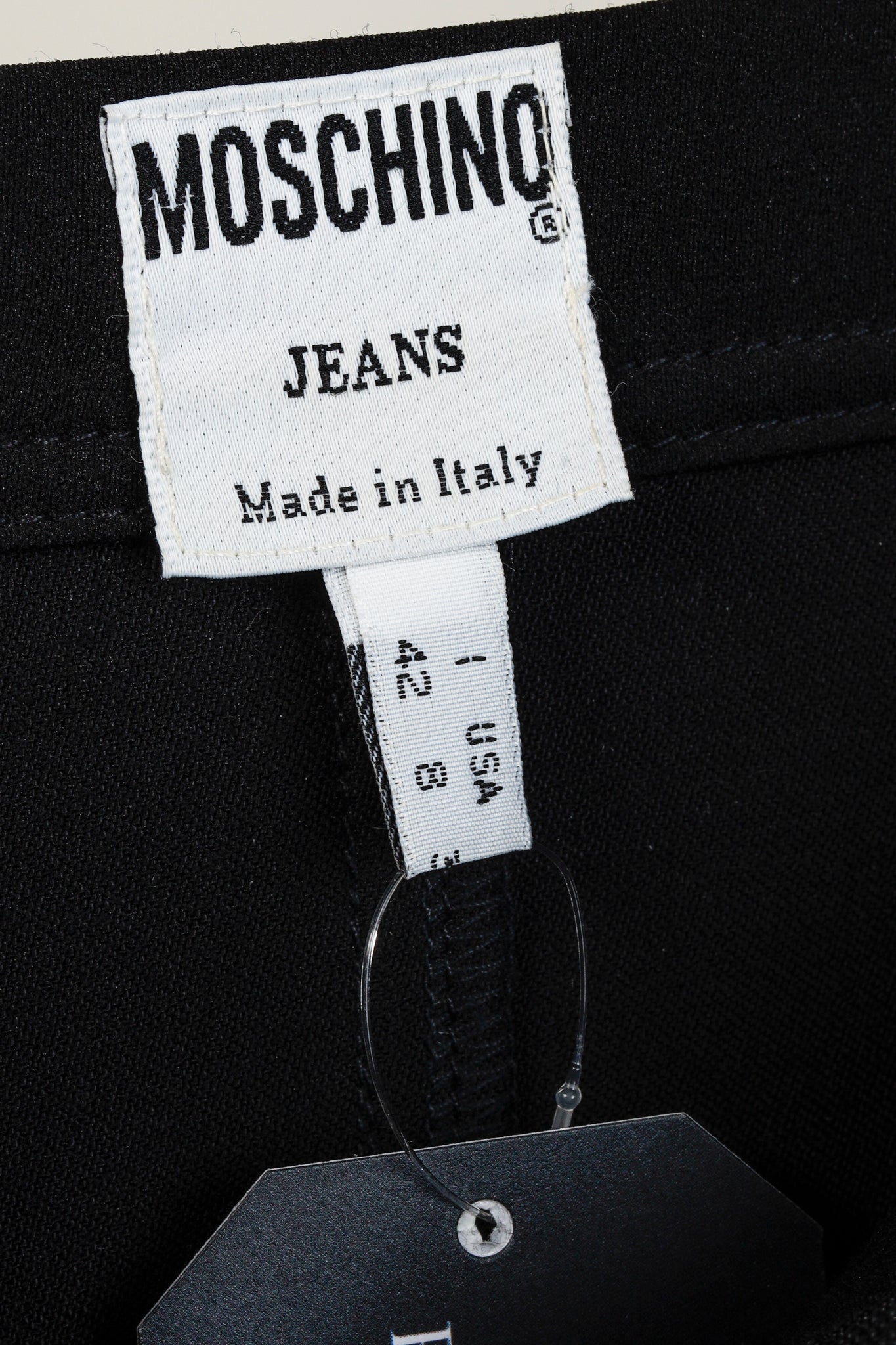 Moschino Jeans Black Double Zip Skirt