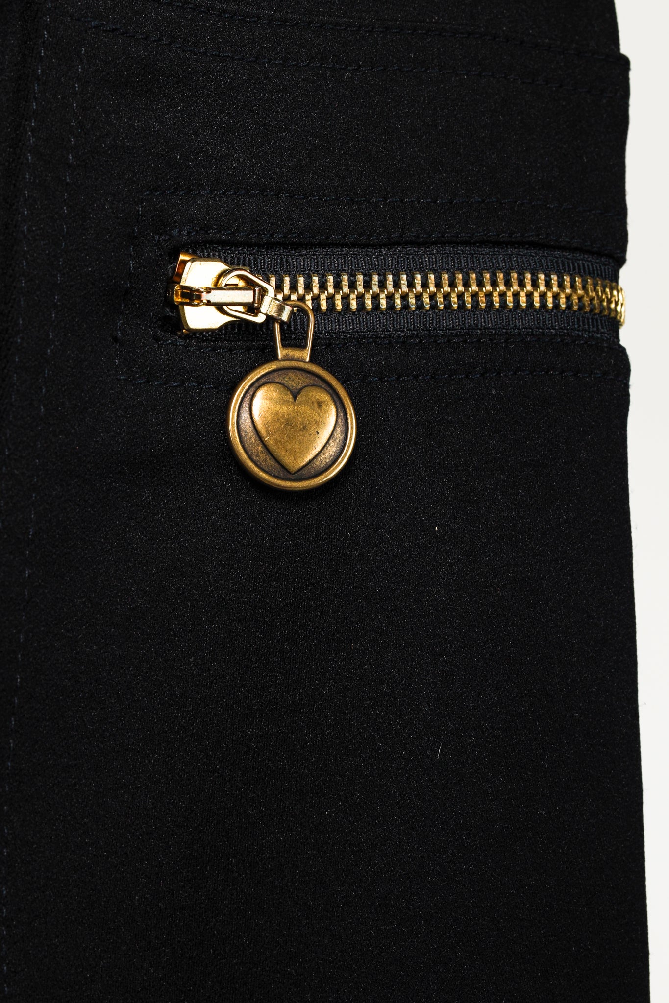 Moschino Jeans Black Double Zip Skirt
