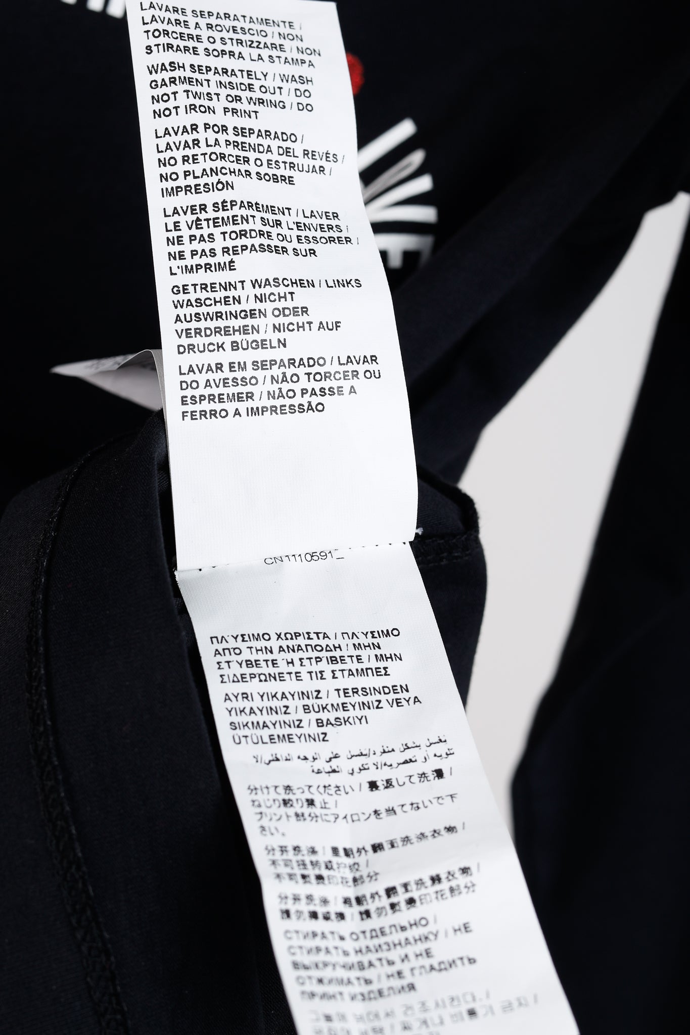 Love Moschino Logo Graphic Long-Sleeve Black Tee