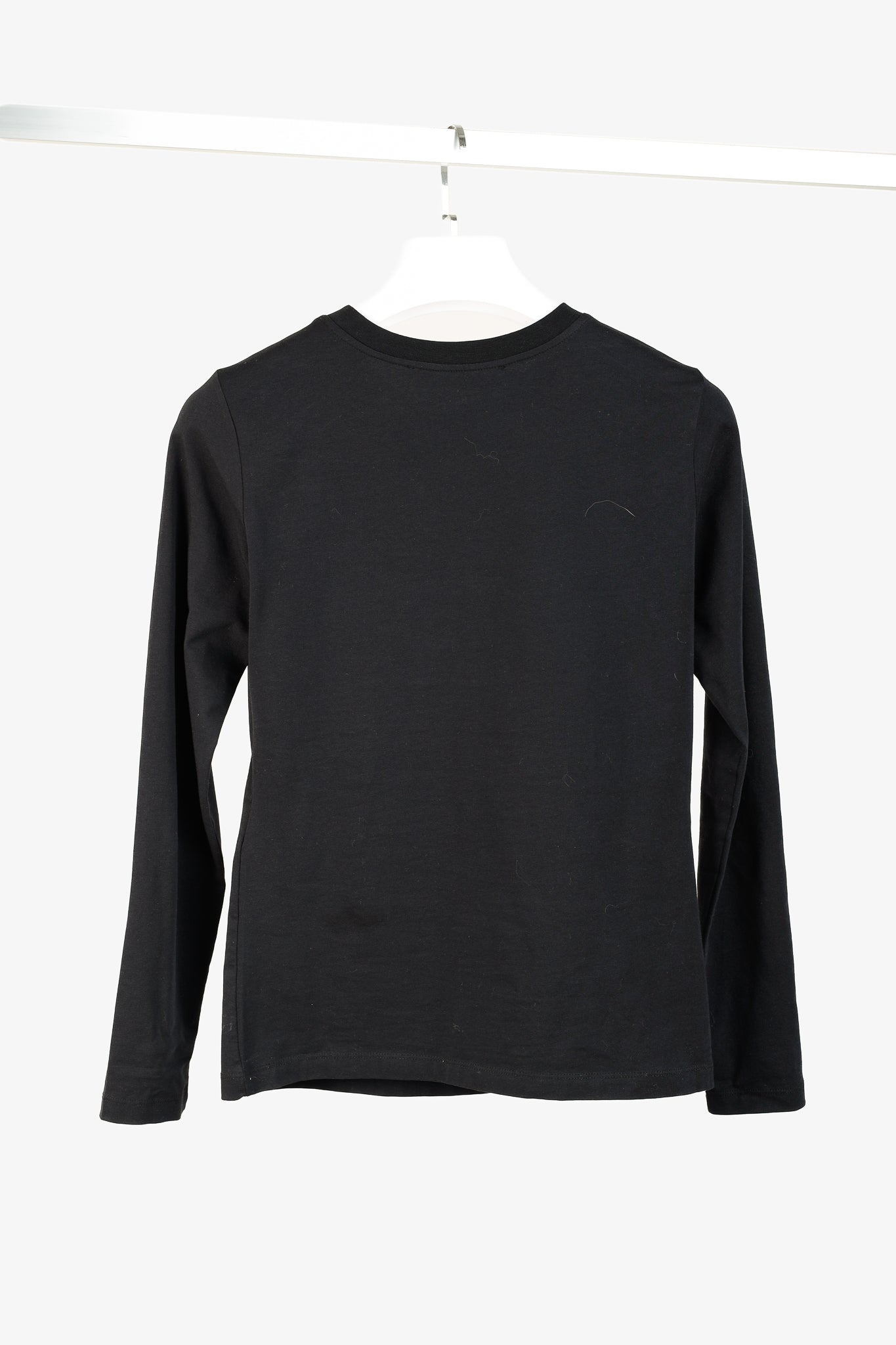 Love Moschino Logo Graphic Long-Sleeve Black Tee