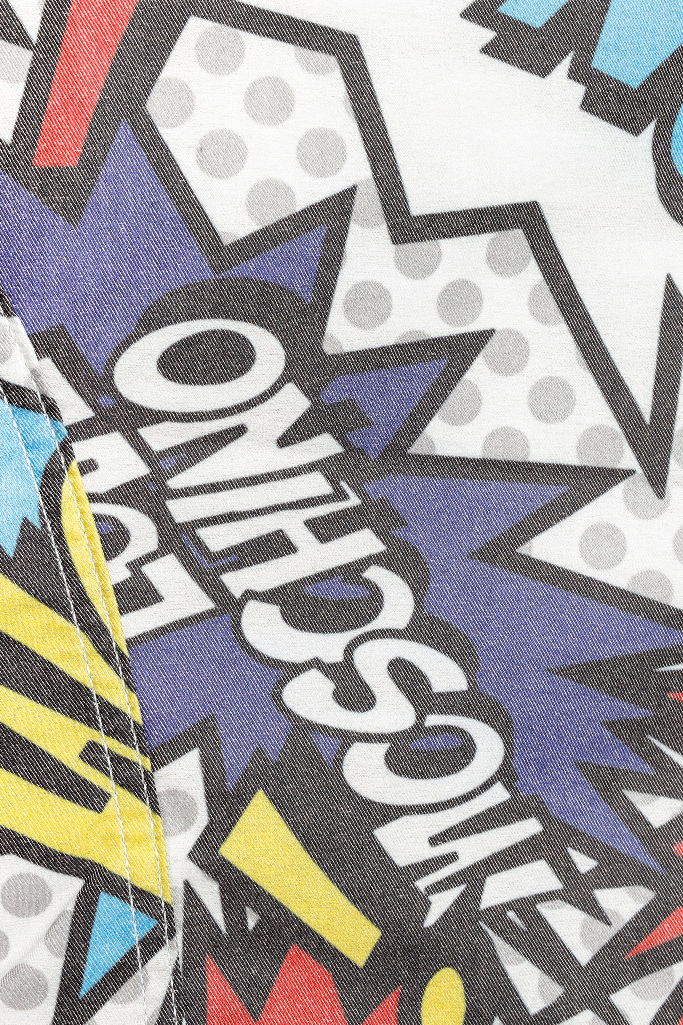 Love Moschino SS/14 Comic Short Sleeve Denim Jacket with Pins