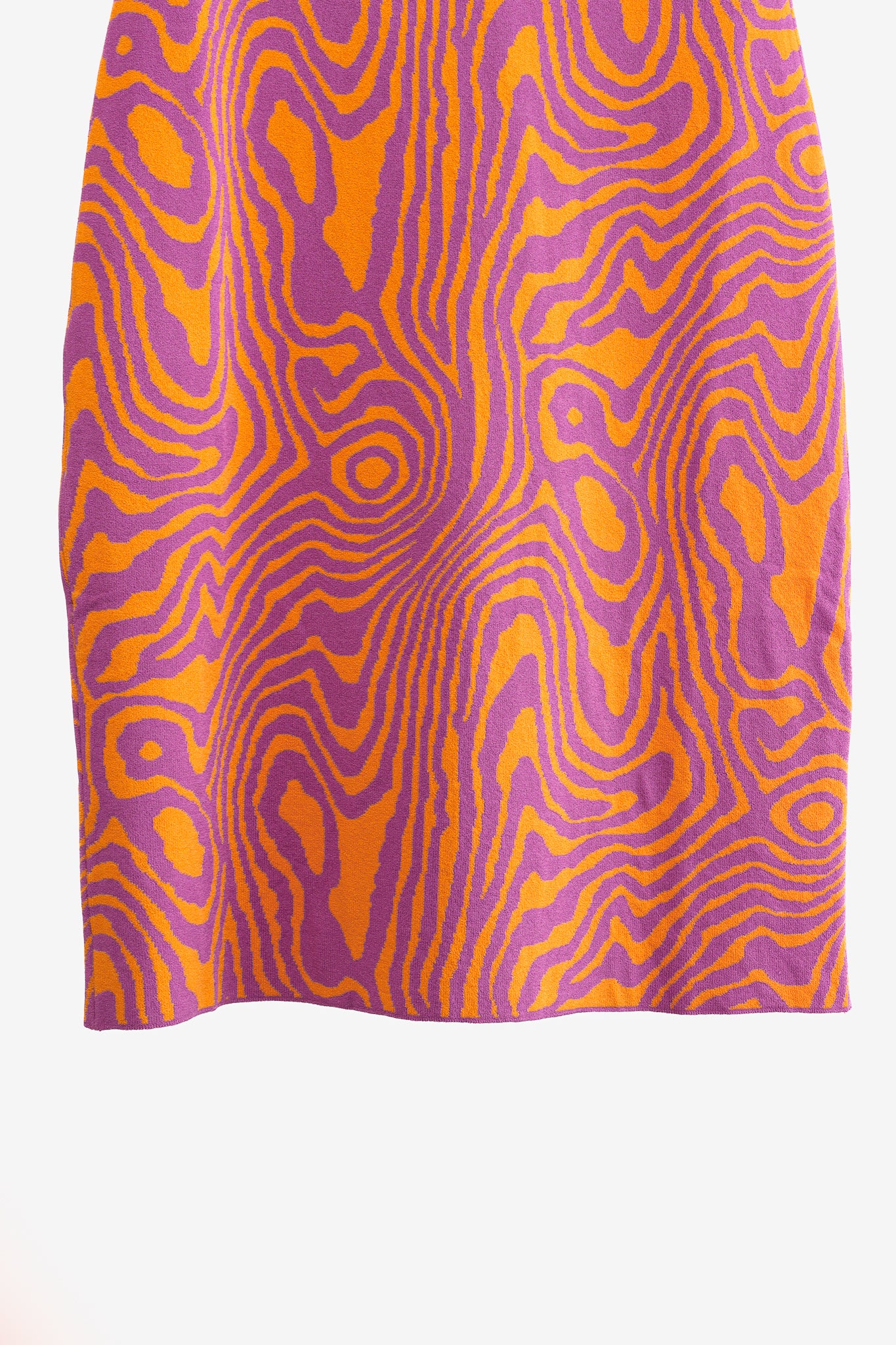 Moschino PF/22 Pink & Orange Fantasy Print Orange Moiré Effect Minidress