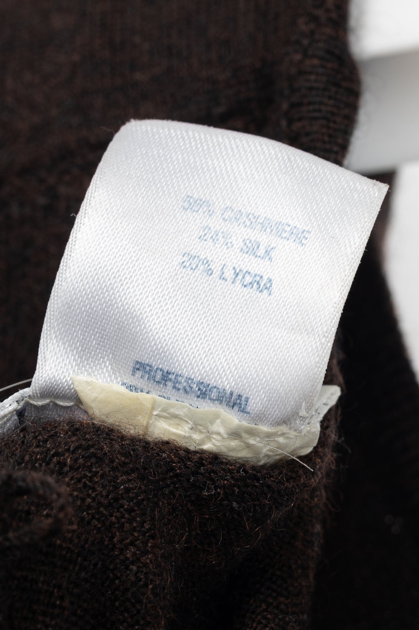 Oscar de la Renta AW/07 Brown Cashmere-Knit Tank