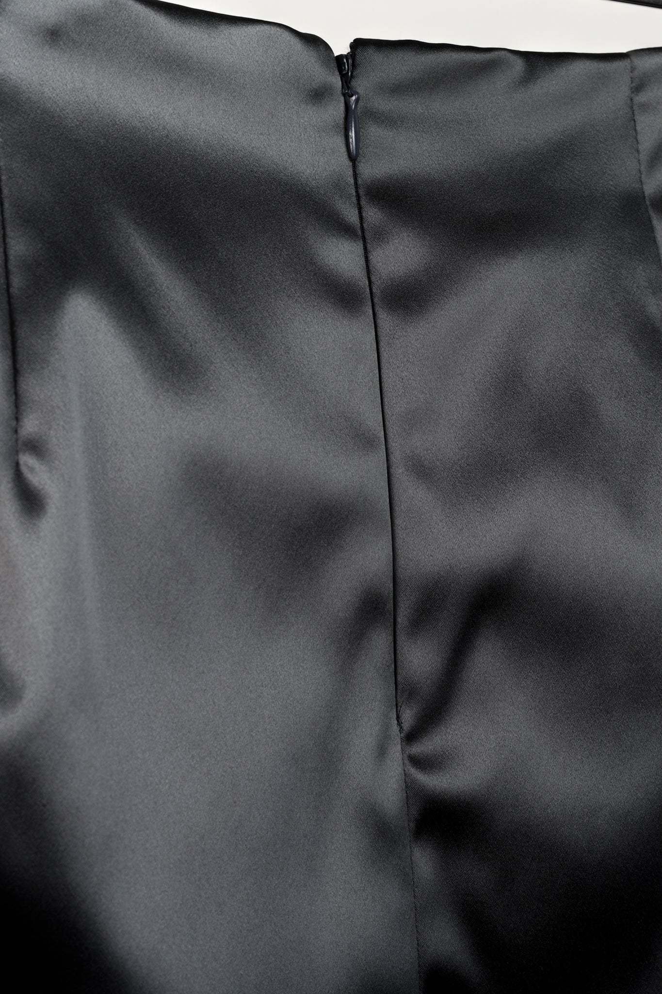 Paul Hardy Deep Green Satin Satin Pencil Skirt