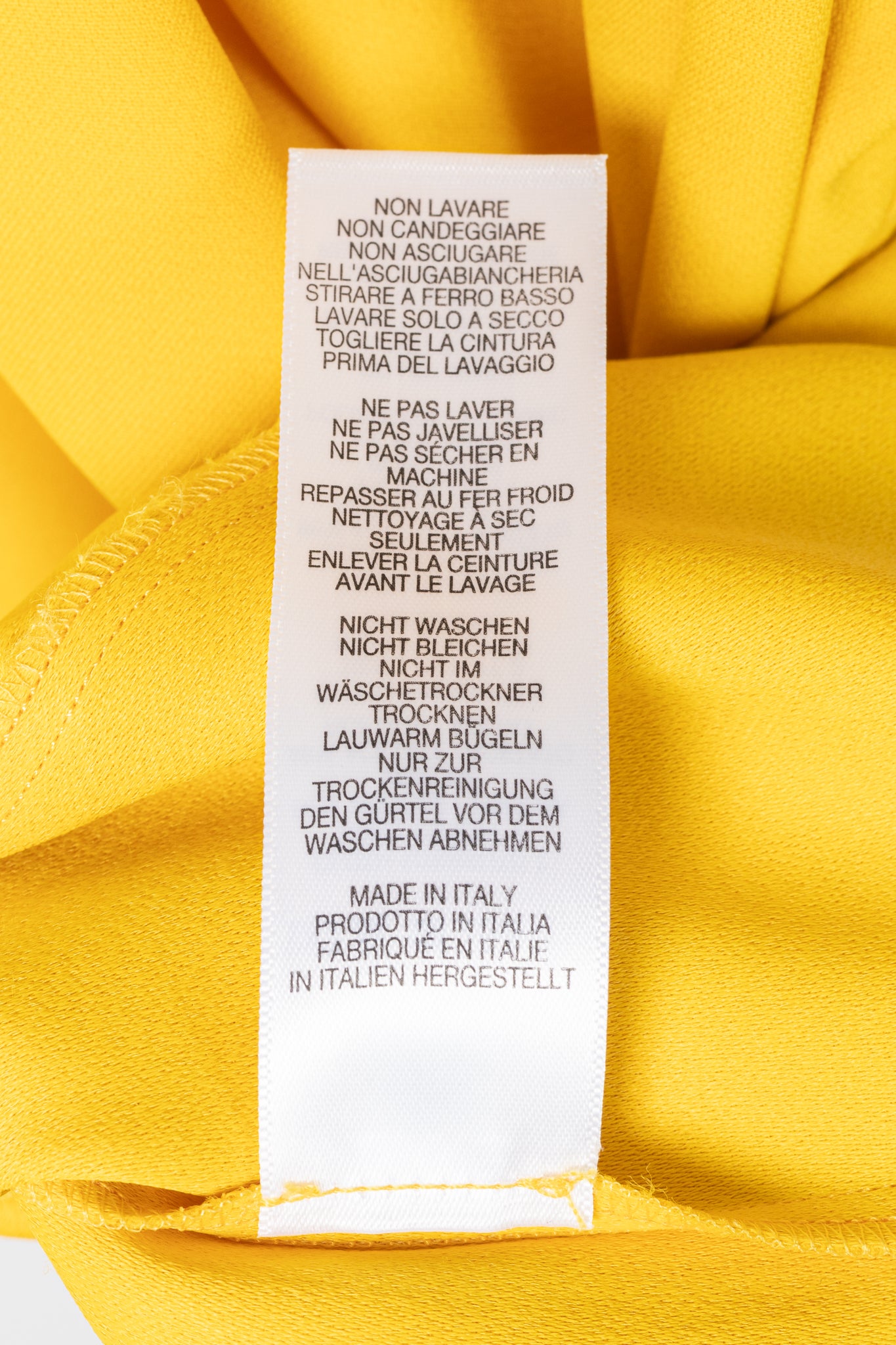 Paul Smith Yellow Crepe Sleeveless Maxi Dress
