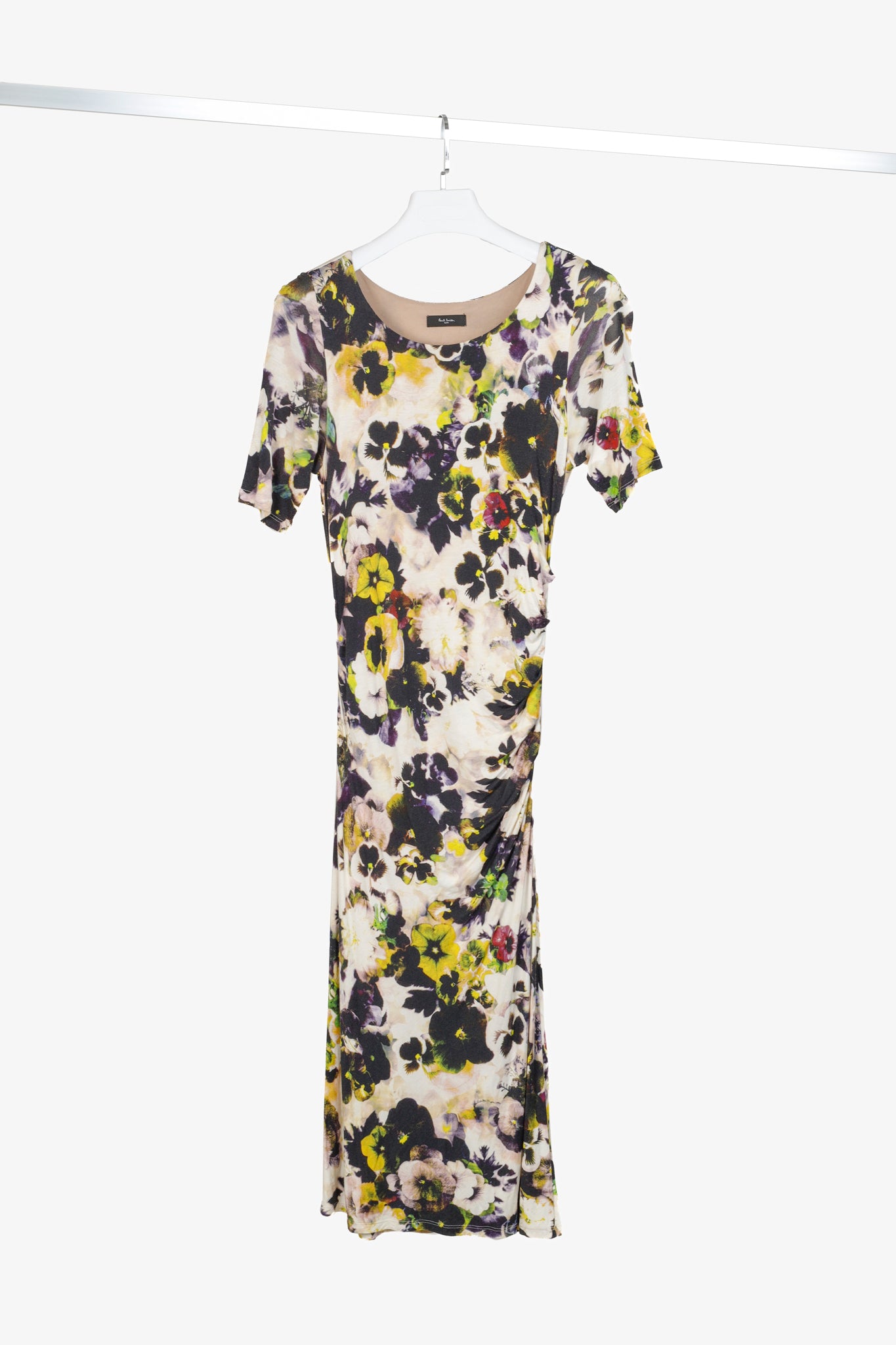 Paul Smith Black Label White Floral Jersey Midi Dress – Blogger