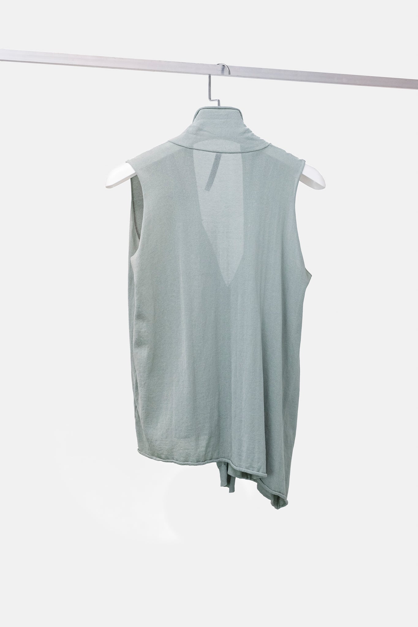 Peter O. Mahler Green Asymmetrical Blouse