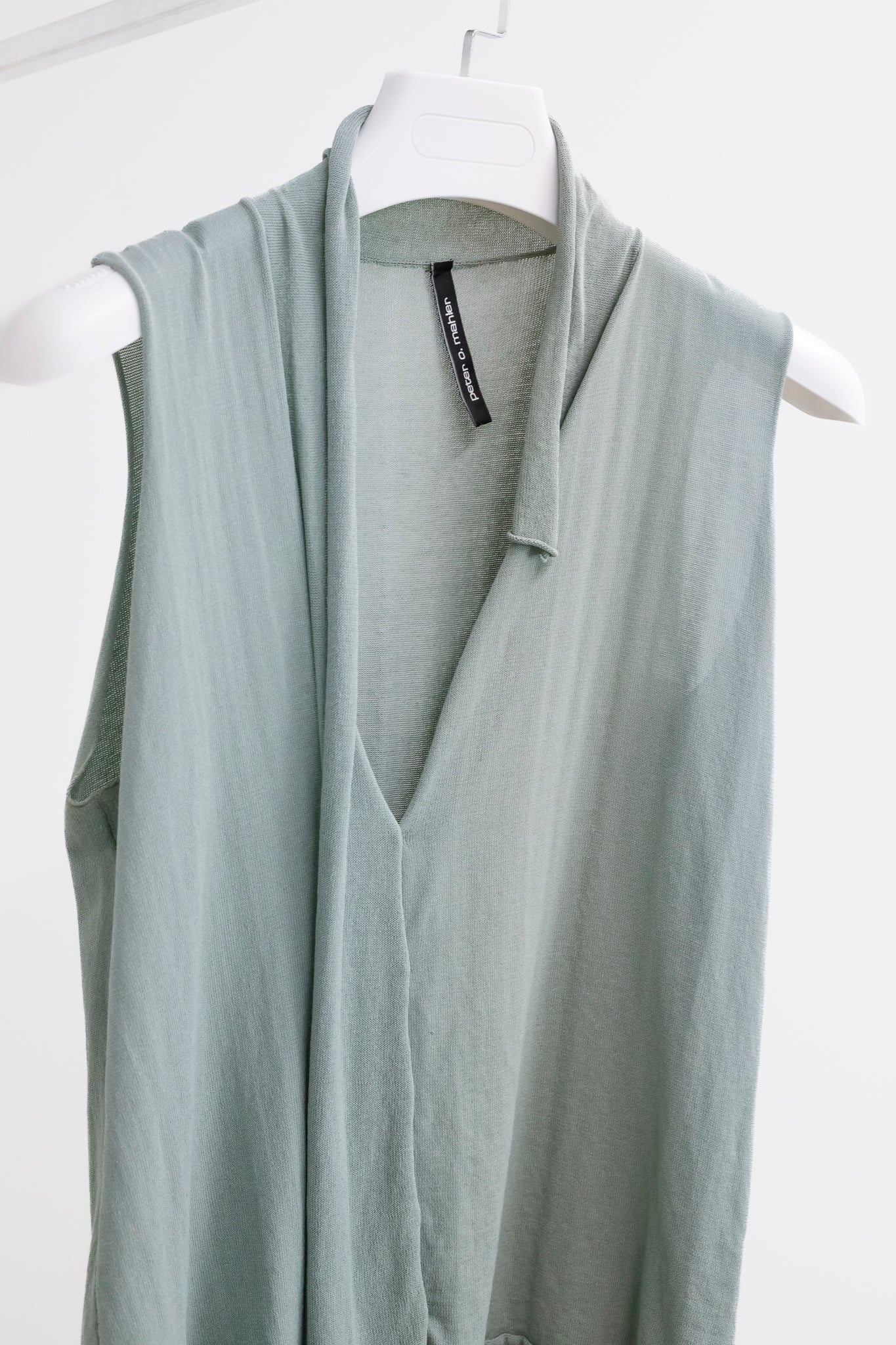 Peter O. Mahler Green Asymmetrical Blouse
