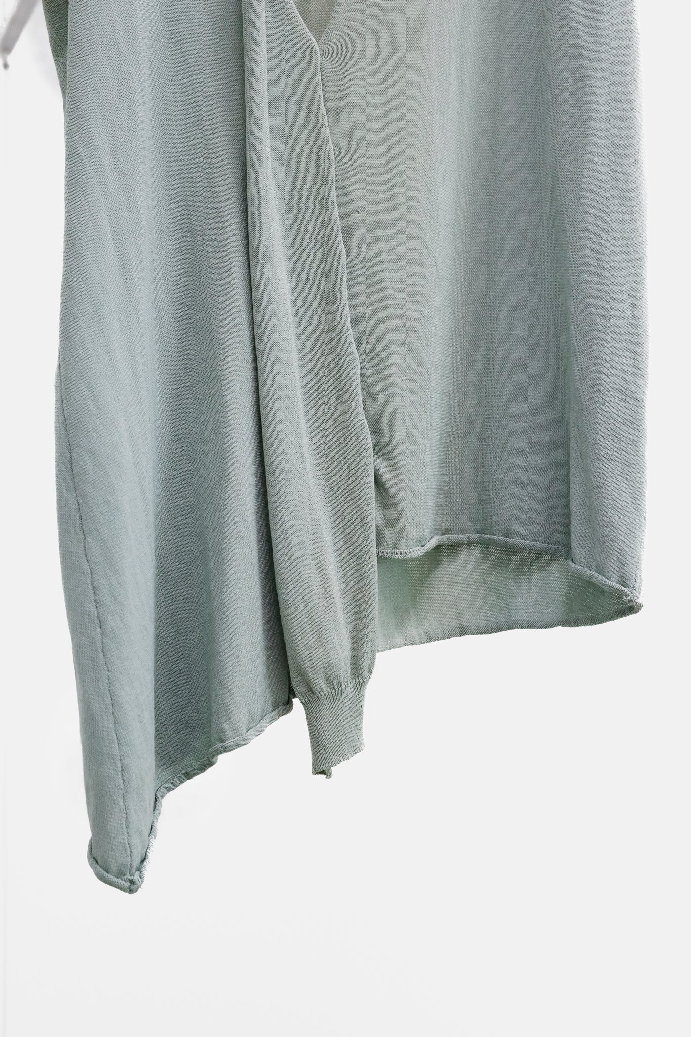 Peter O. Mahler Green Asymmetrical Blouse