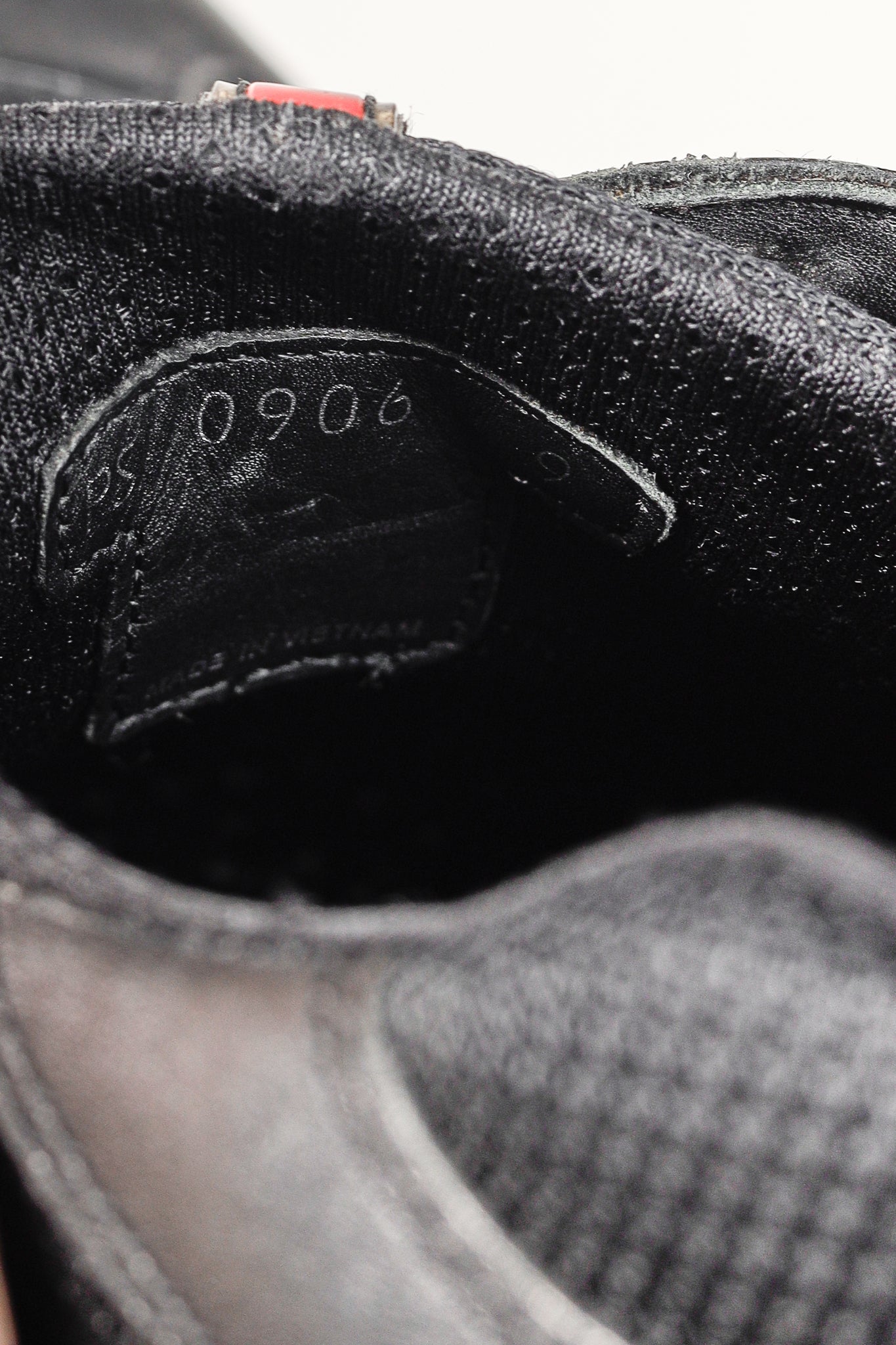 Prada Red Label Black Leather & Mesh Y2K Trainers