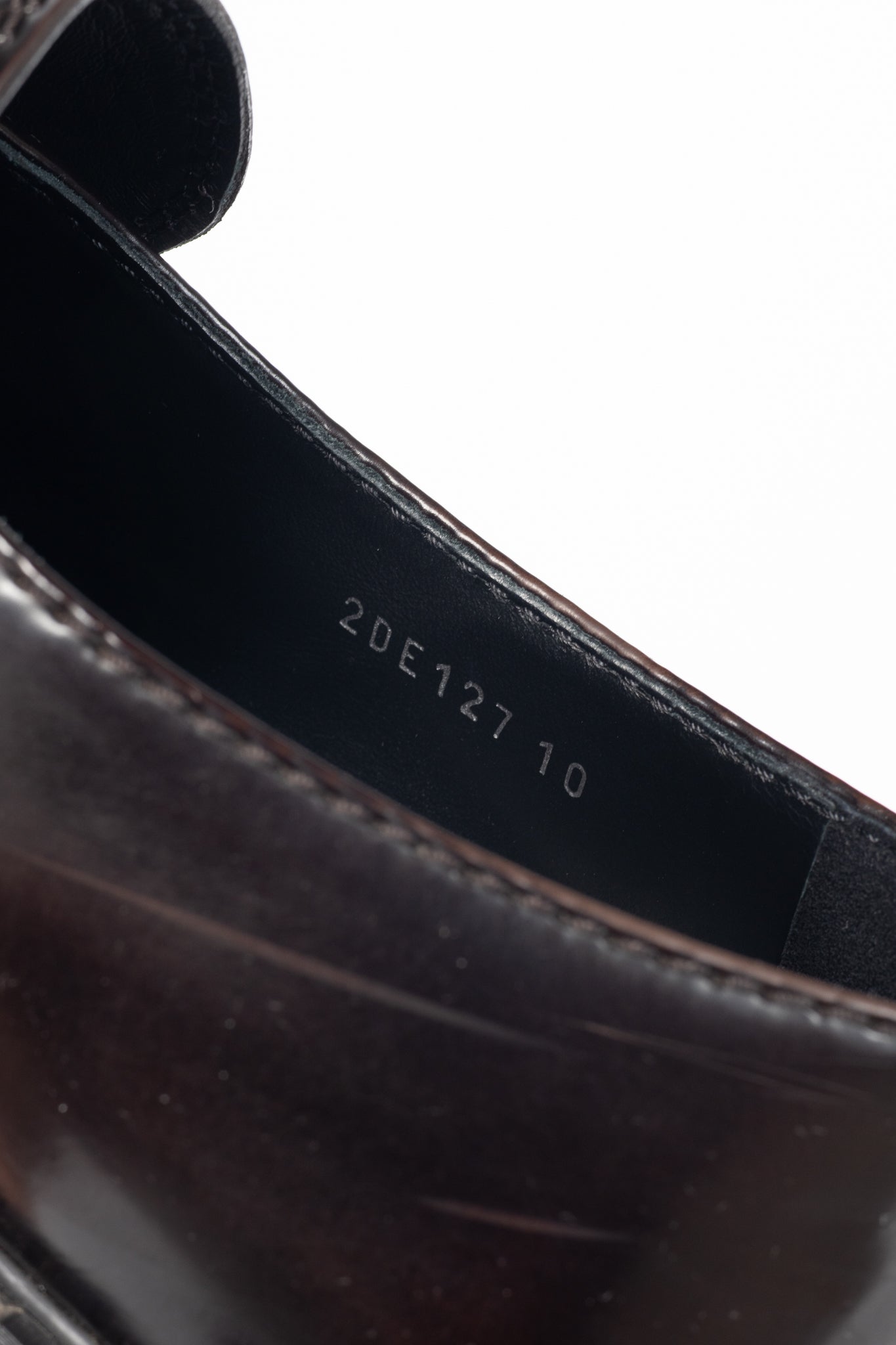 Prada Chocolate Logo-Plaque Leather Loafers
