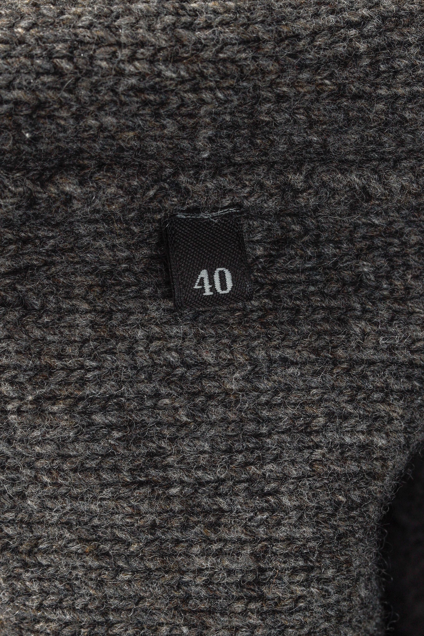 Prada Grey Cable-Knit Raglan Sweater