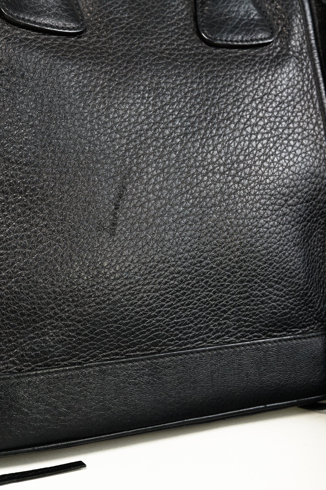 Prada Cervo Black Fringe Deerskin Leather Tote