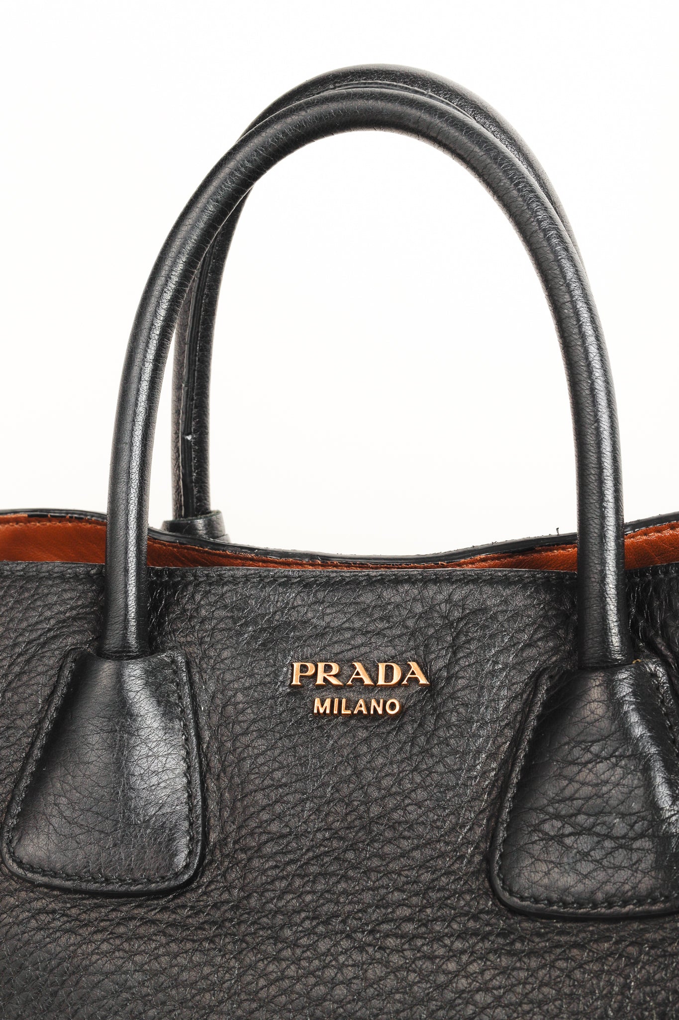 Prada Cervo Black Fringe Deerskin Leather Tote