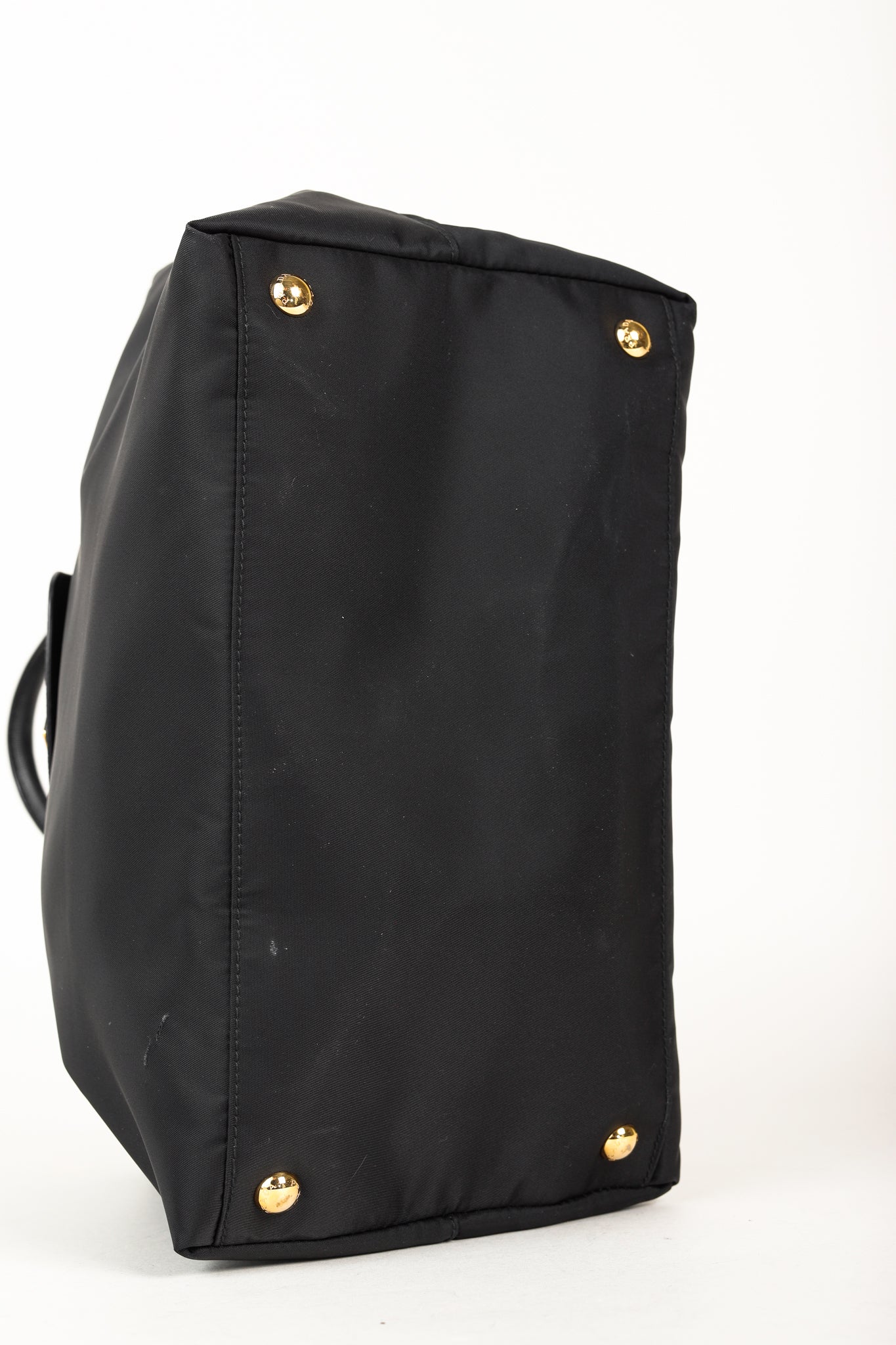 Prada Tessuto Nylon Saffiano Black Tote Bag