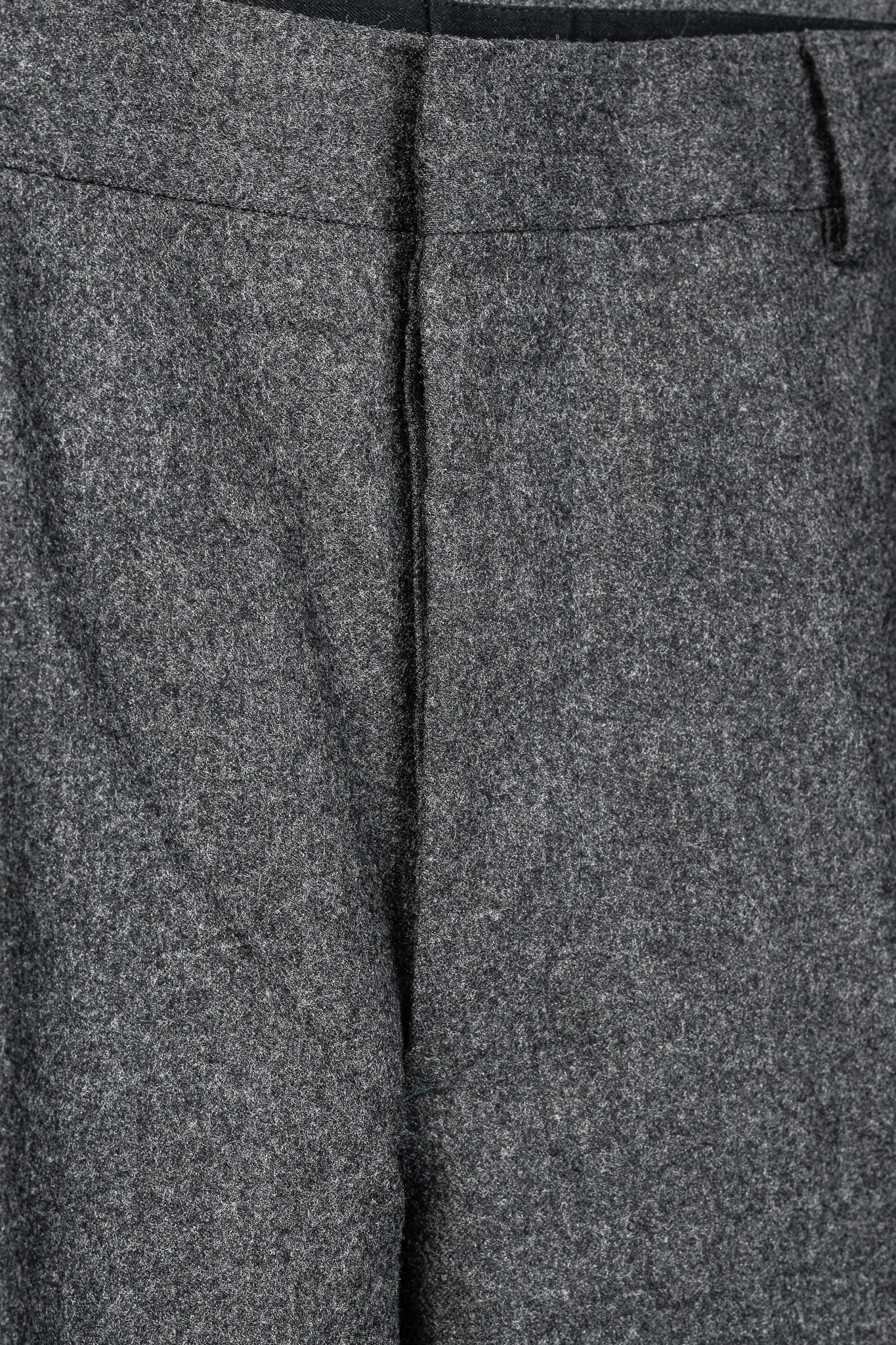 Prada Grey Wool-Suiting Cuffed Trousers