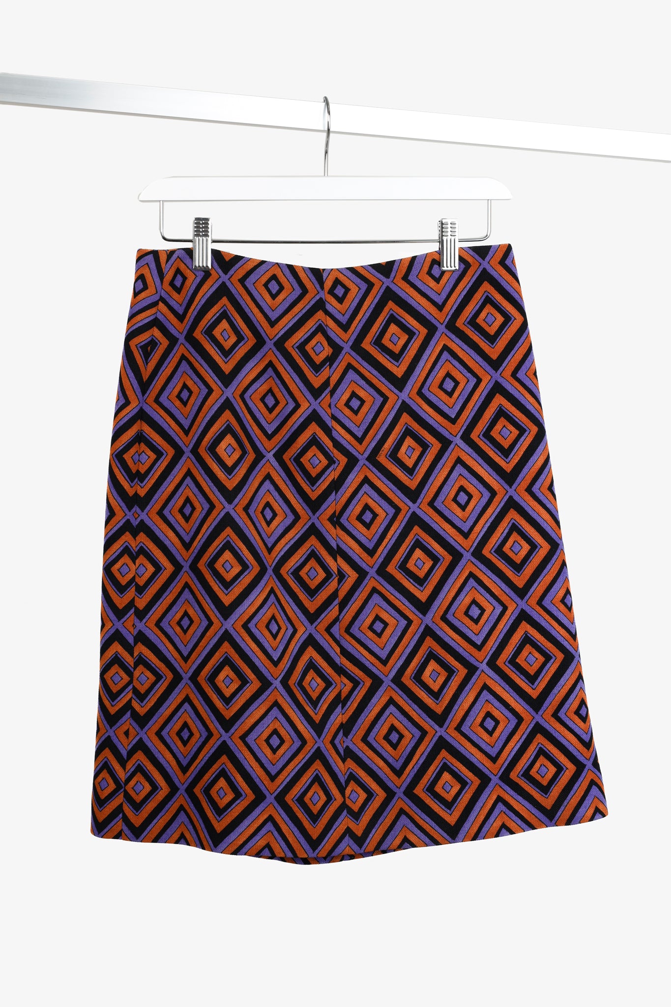 Prada AW/12 Purple Diamond Longuette Skirt