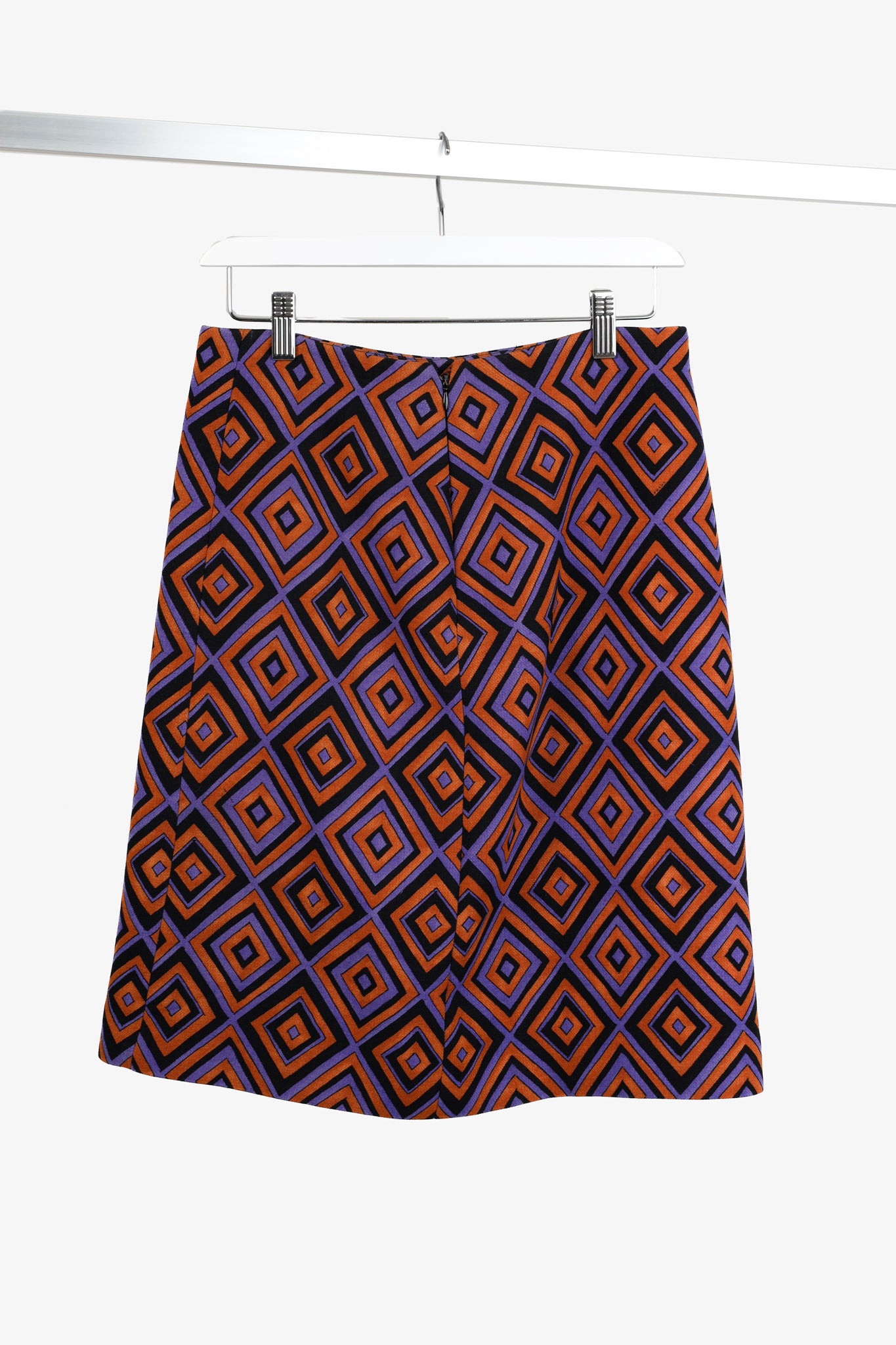 Prada AW/12 Purple Diamond Longuette Skirt