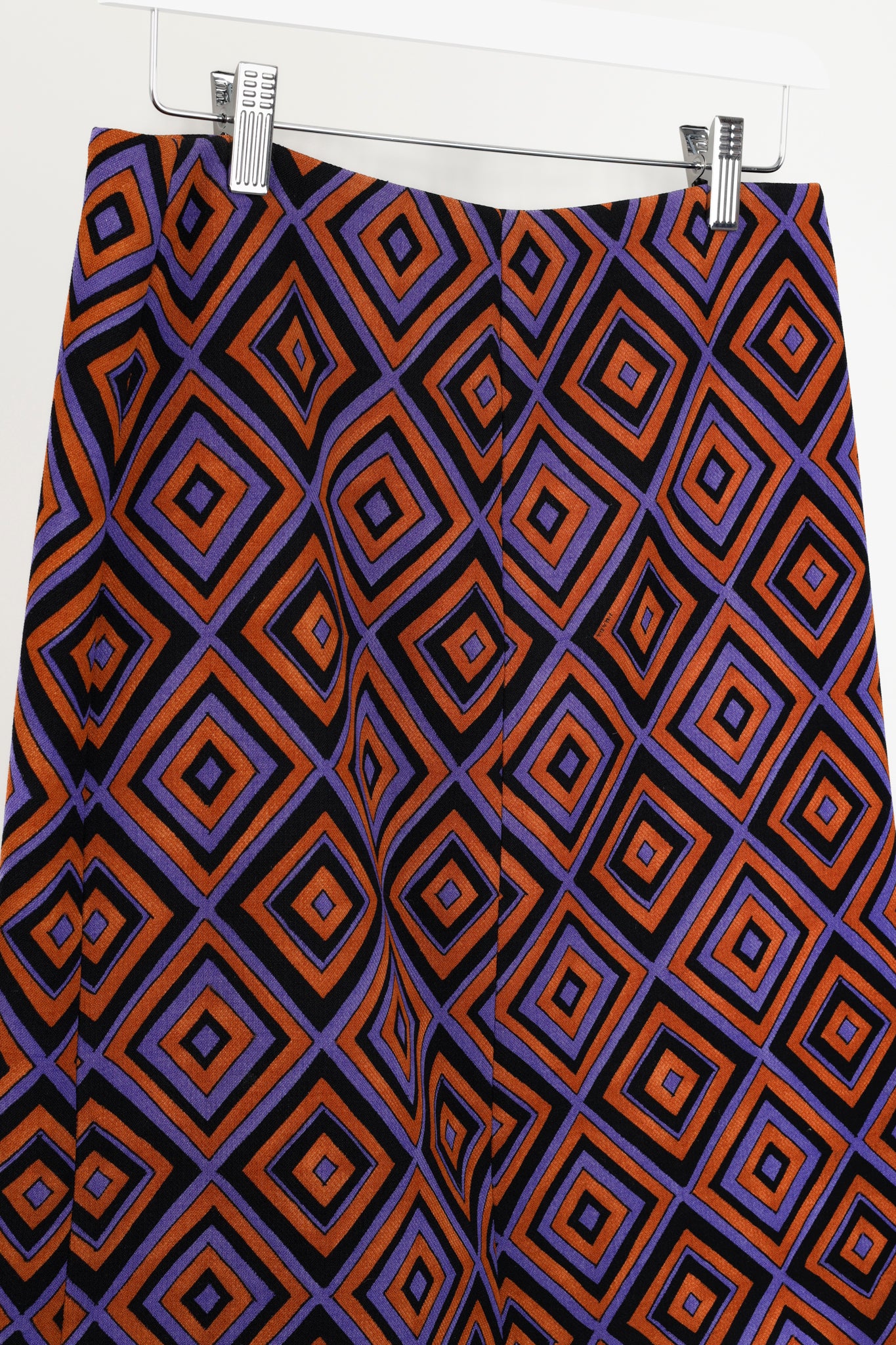 Prada AW/12 Purple Diamond Longuette Skirt