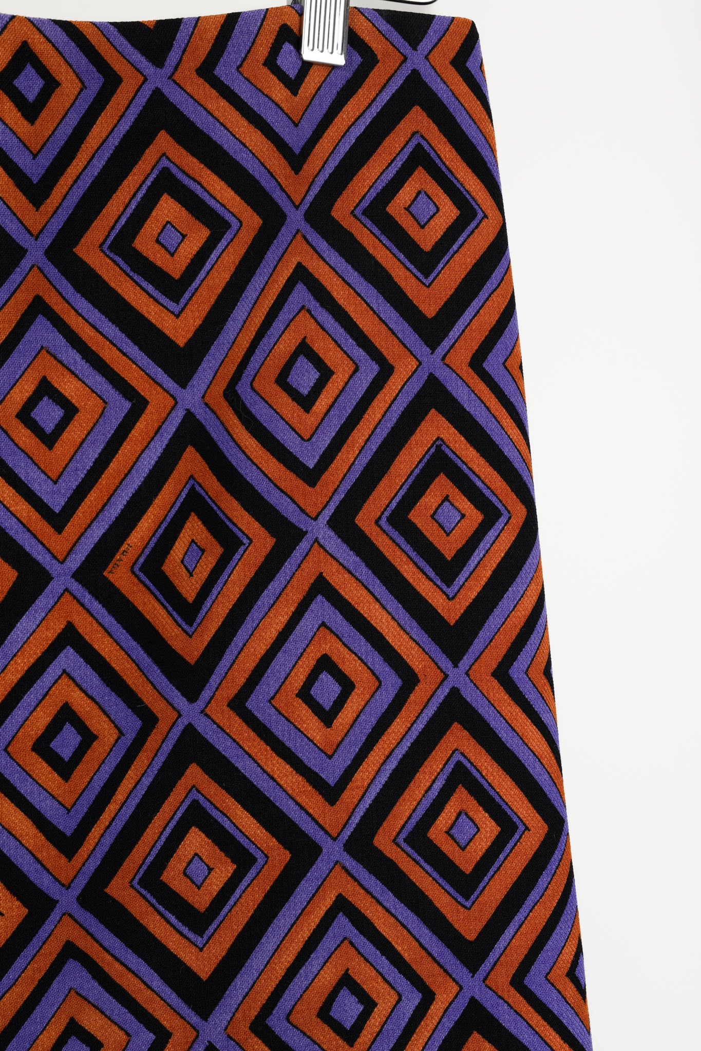 Prada AW/12 Purple Diamond Longuette Skirt