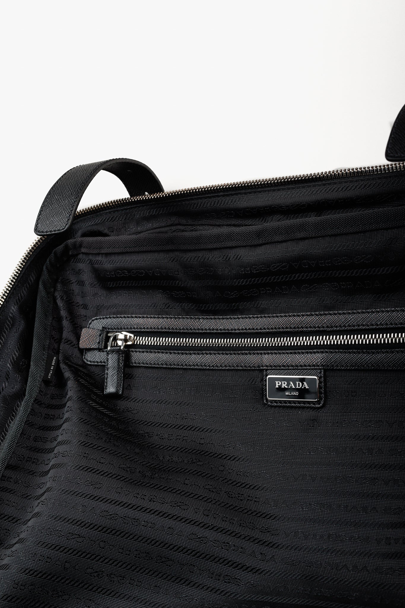 Prada AW/16 Animal Kingdom Nero & Avorio Tessuto Suitcase