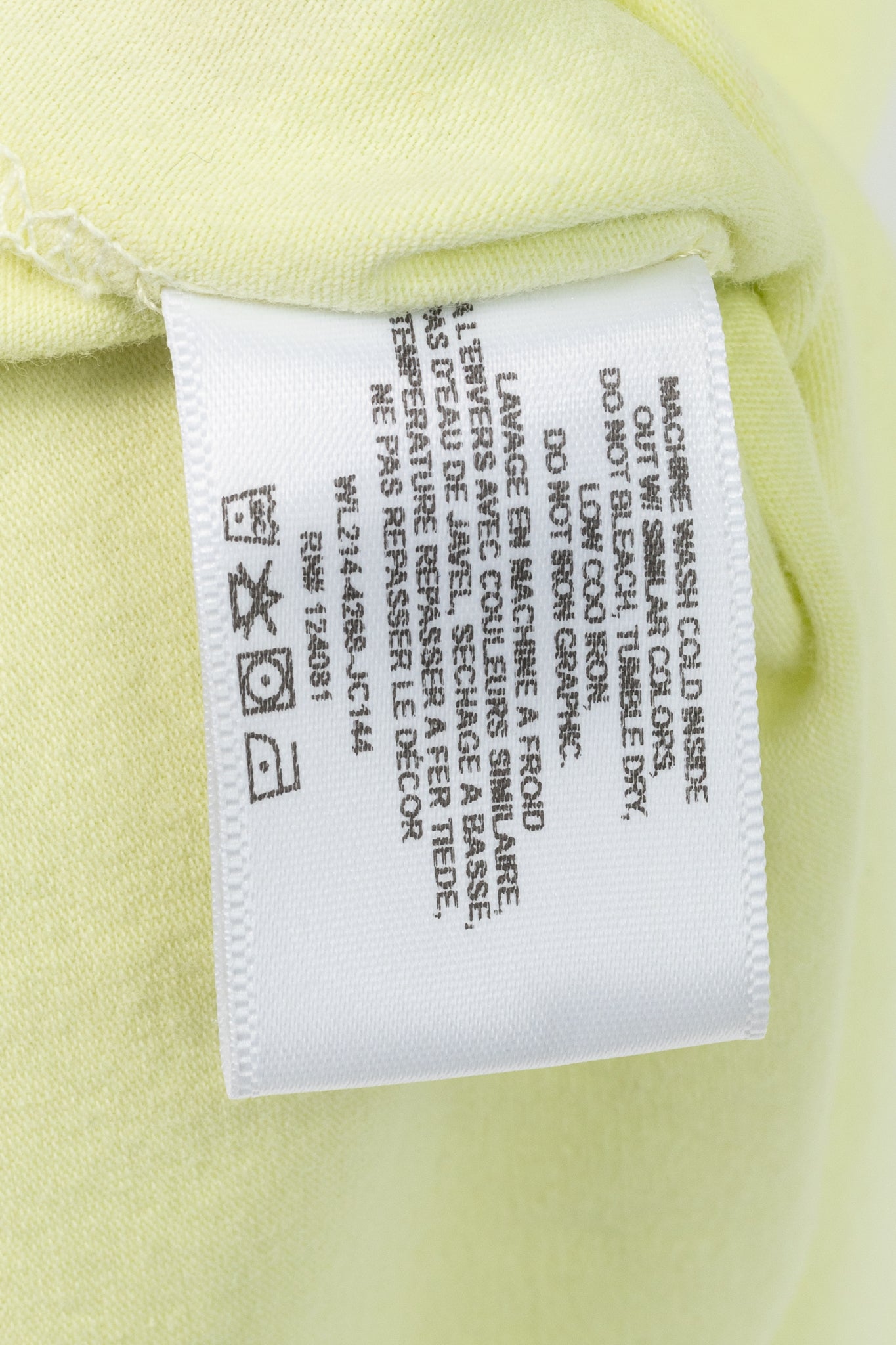 Proenza Schouler White Label Yellow Jersey Cutout-Back Long-Sleeve T-Shirt