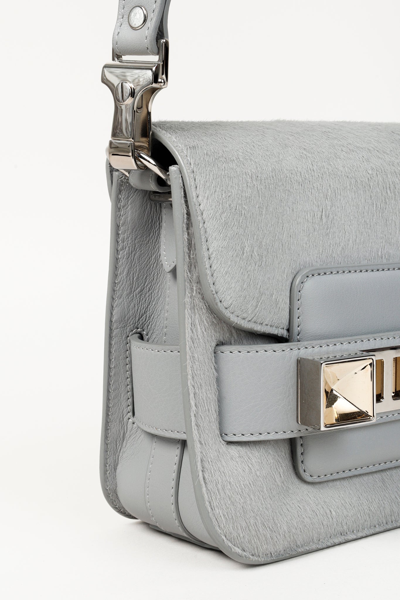 Proenza Schouler Icy Pearl Calf Hair PS11 Mini Shoulder Bag