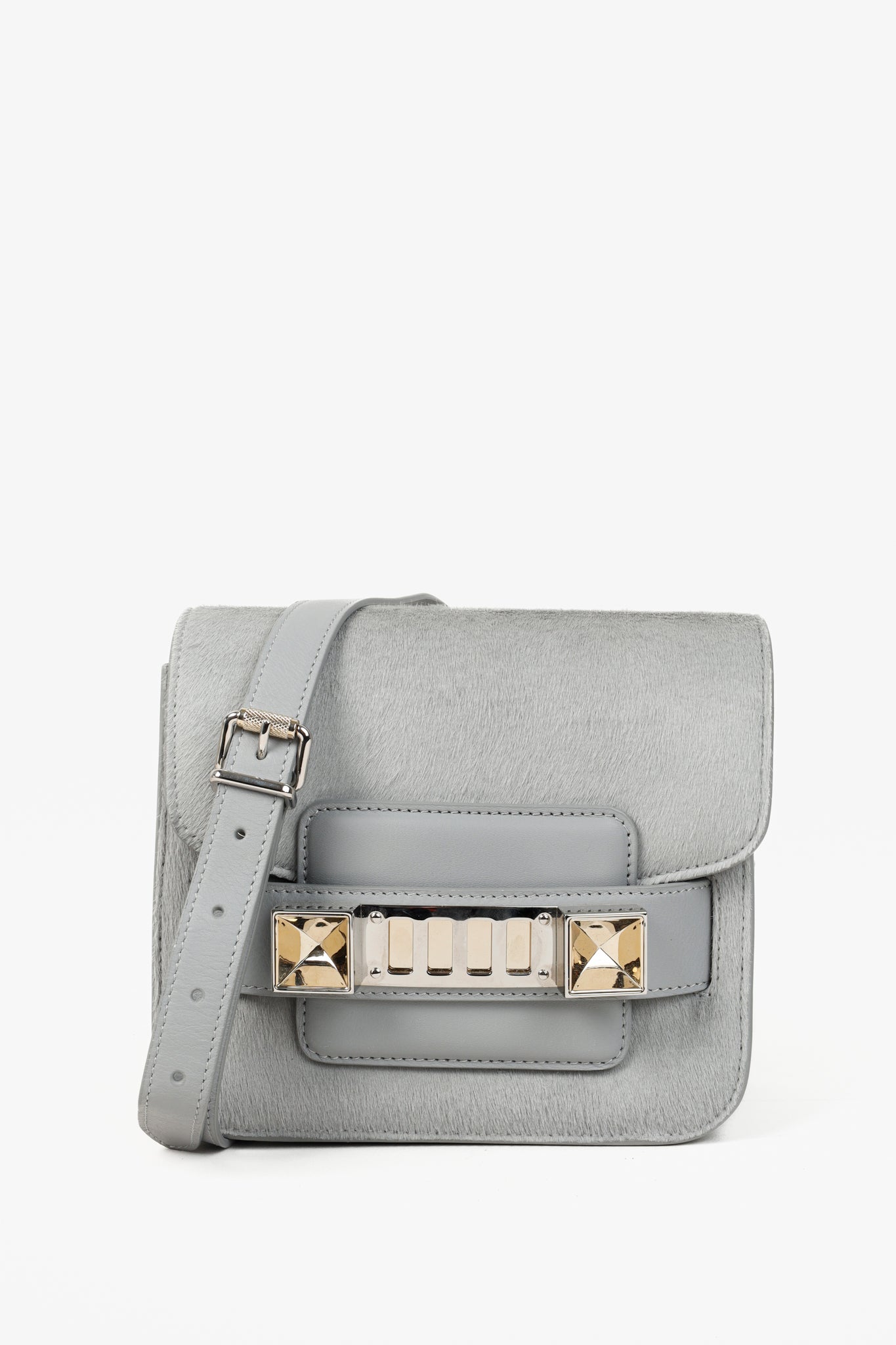 Proenza Schouler Icy Pearl Calf Hair PS11 Mini Shoulder Bag
