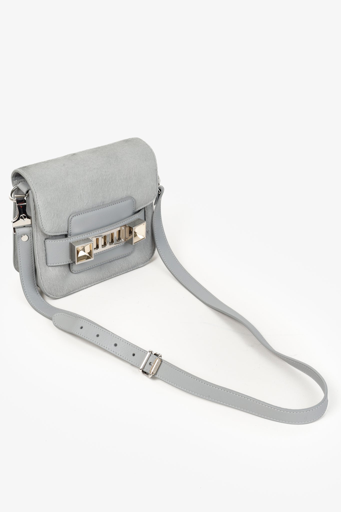 Proenza Schouler Icy Pearl Calf Hair PS11 Mini Shoulder Bag