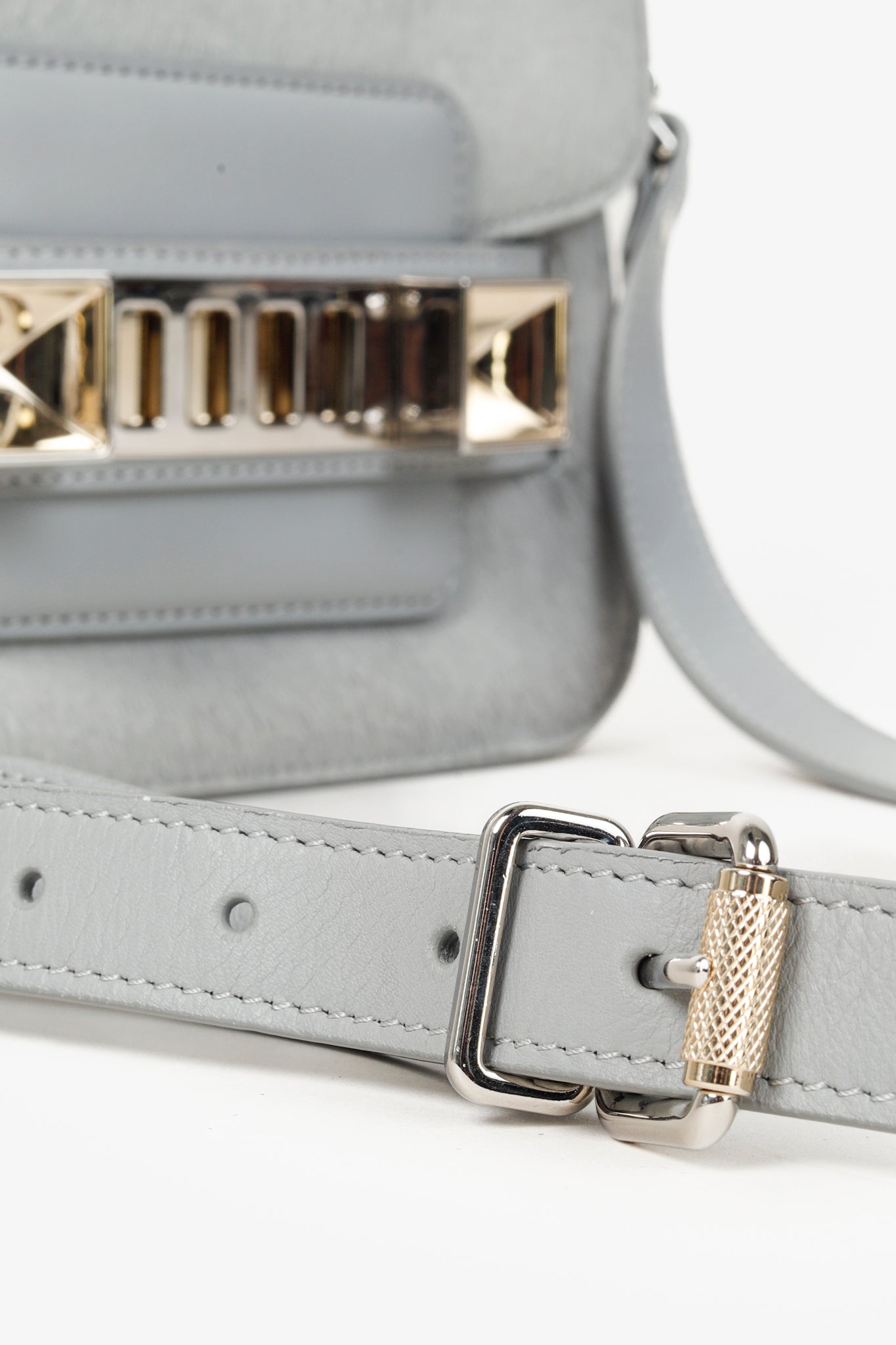 Proenza Schouler Icy Pearl Calf Hair PS11 Mini Shoulder Bag