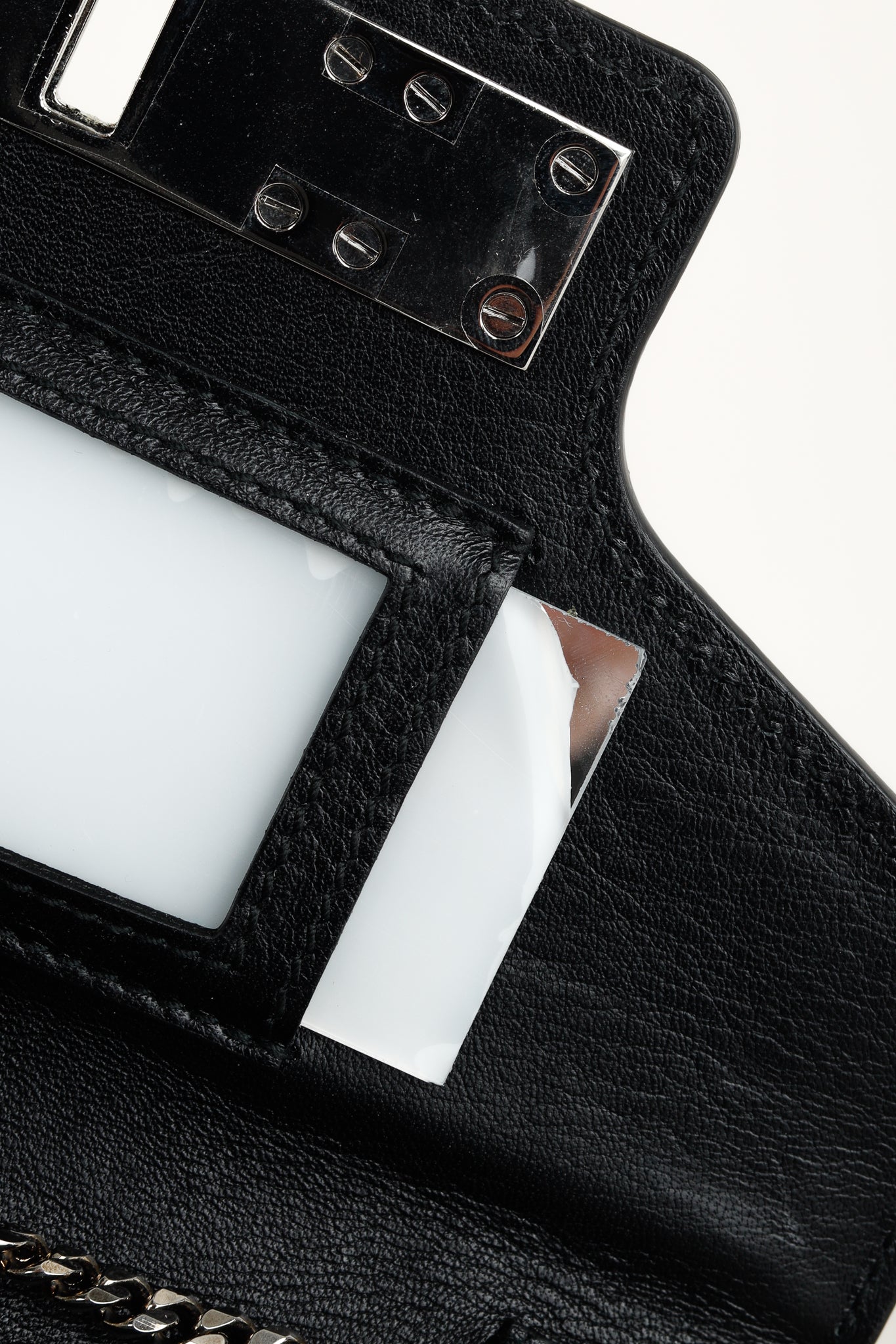 Proenza Schouler PS11 Oil Slick Leather Chain Wallet