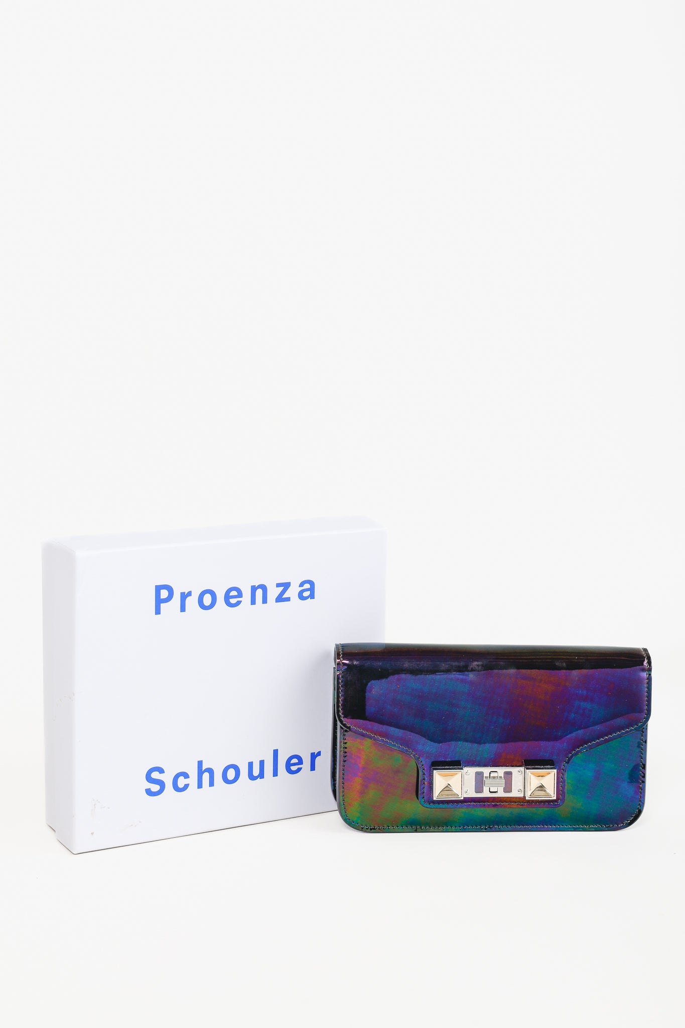 Proenza Schouler PS11 Oil Slick Leather Chain Wallet