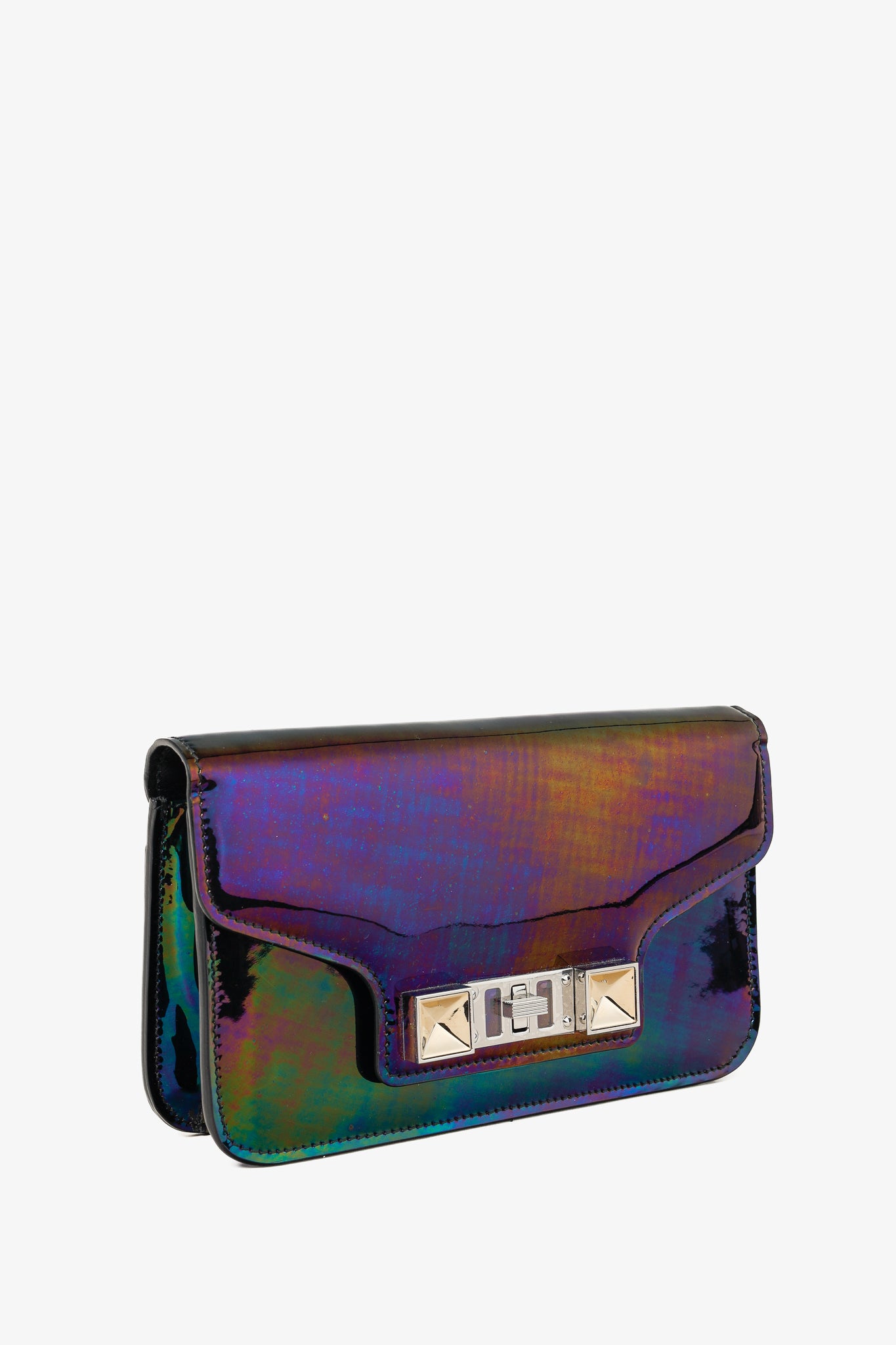 Proenza Schouler PS11 Oil Slick Leather Chain Wallet