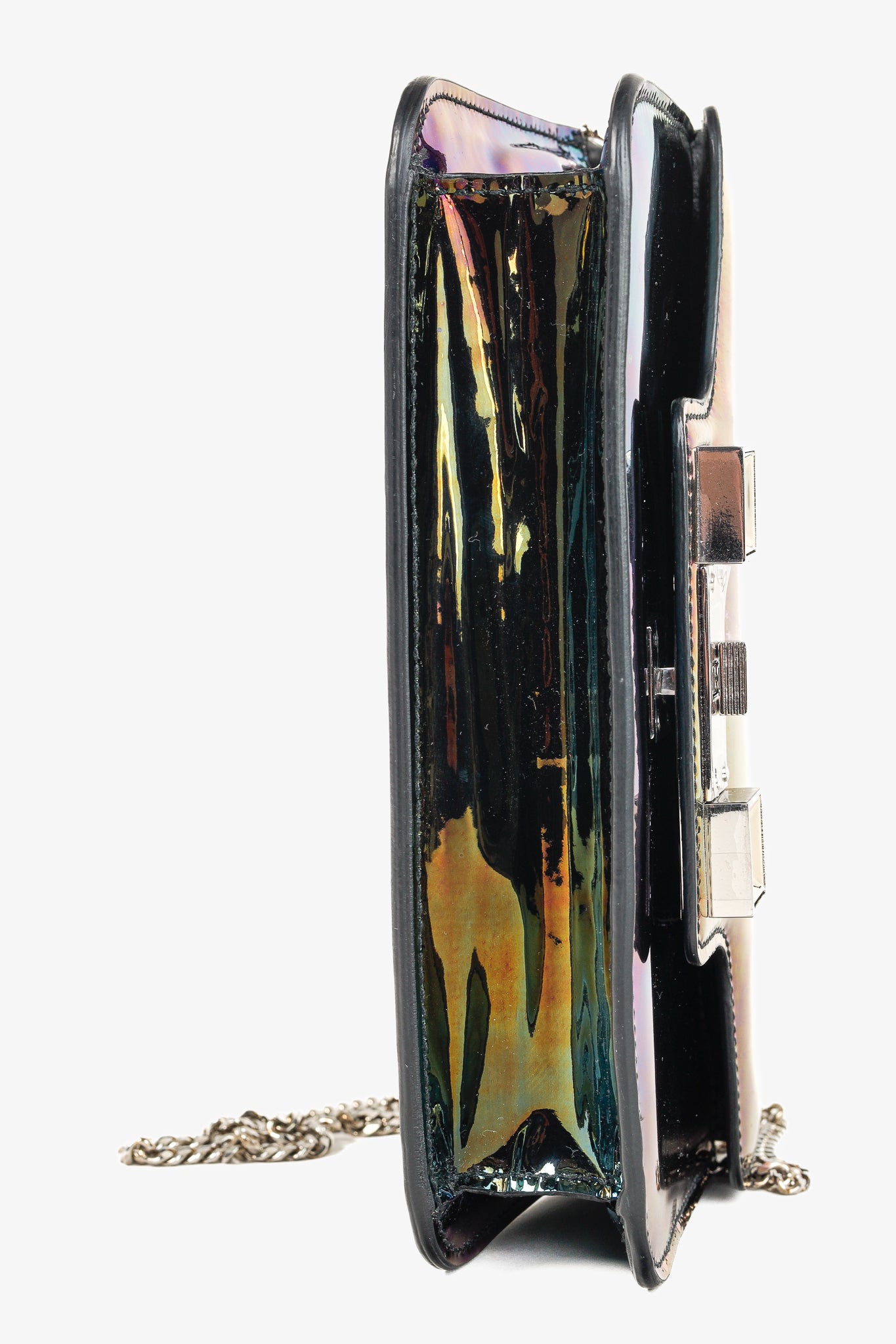 Proenza Schouler PS11 Oil Slick Leather Chain Wallet