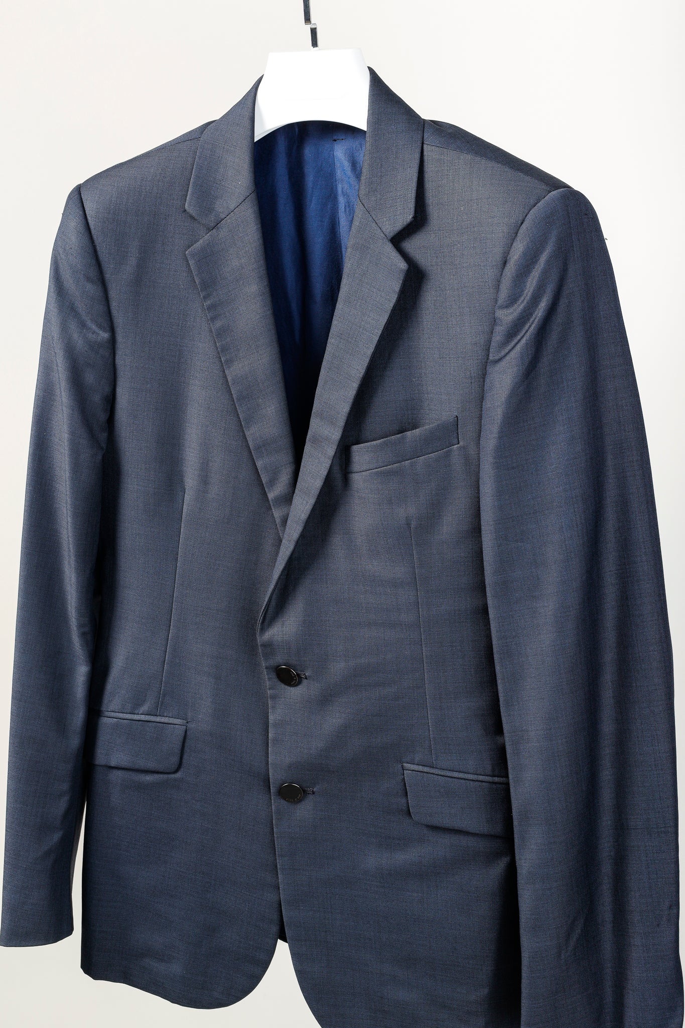 Rag & Bone Navy Blue Wool-Suiting Tailored Blazer