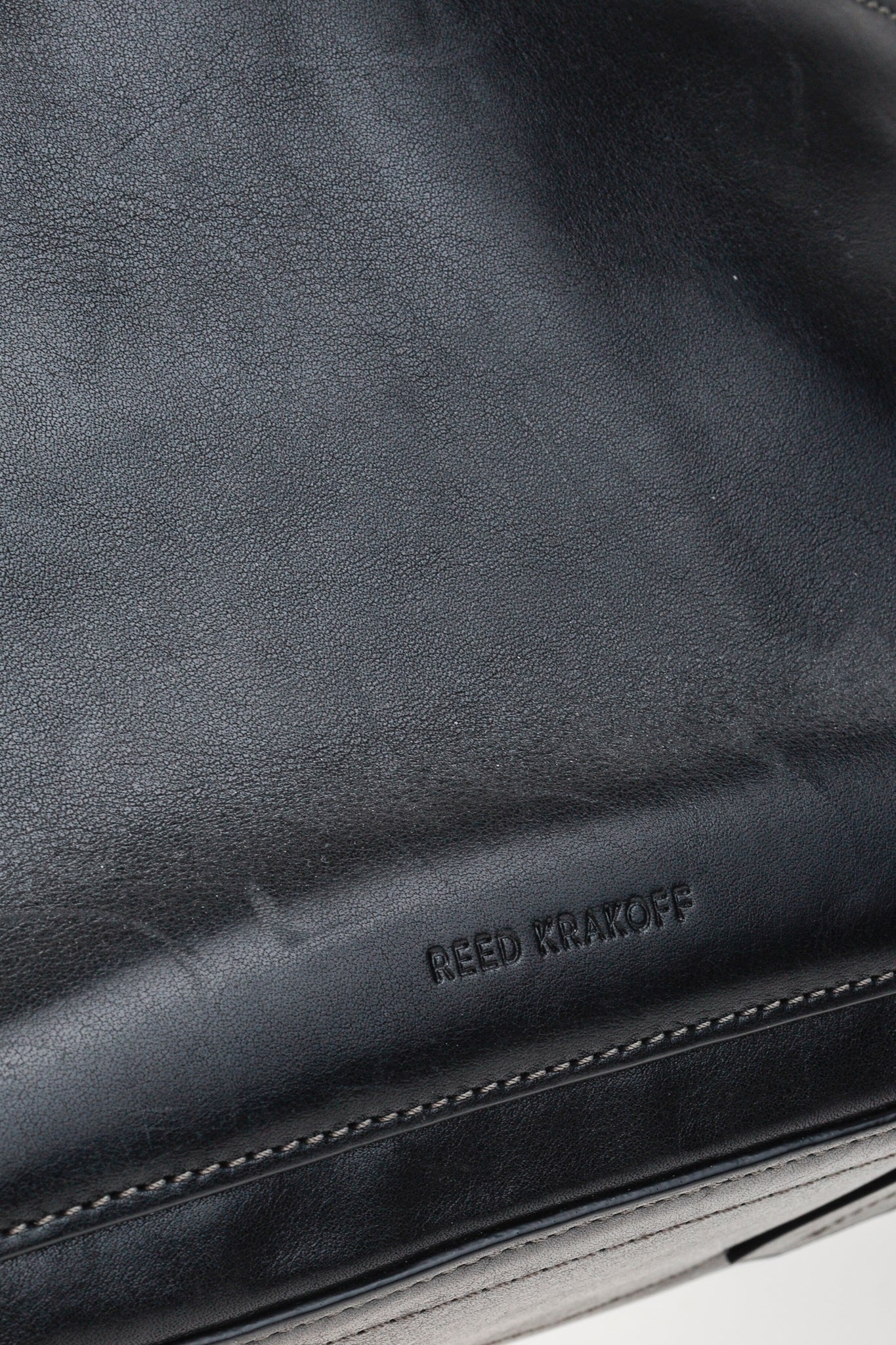 Reed Krakoff Tri-Colour Black Brown Belted Tote Bag