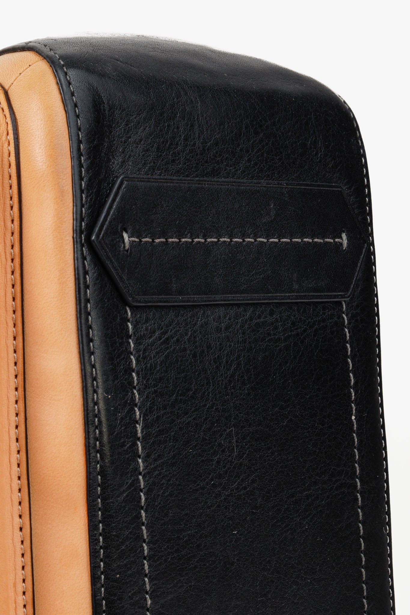 Reed Krakoff Tri-Colour Black Brown Belted Tote Bag