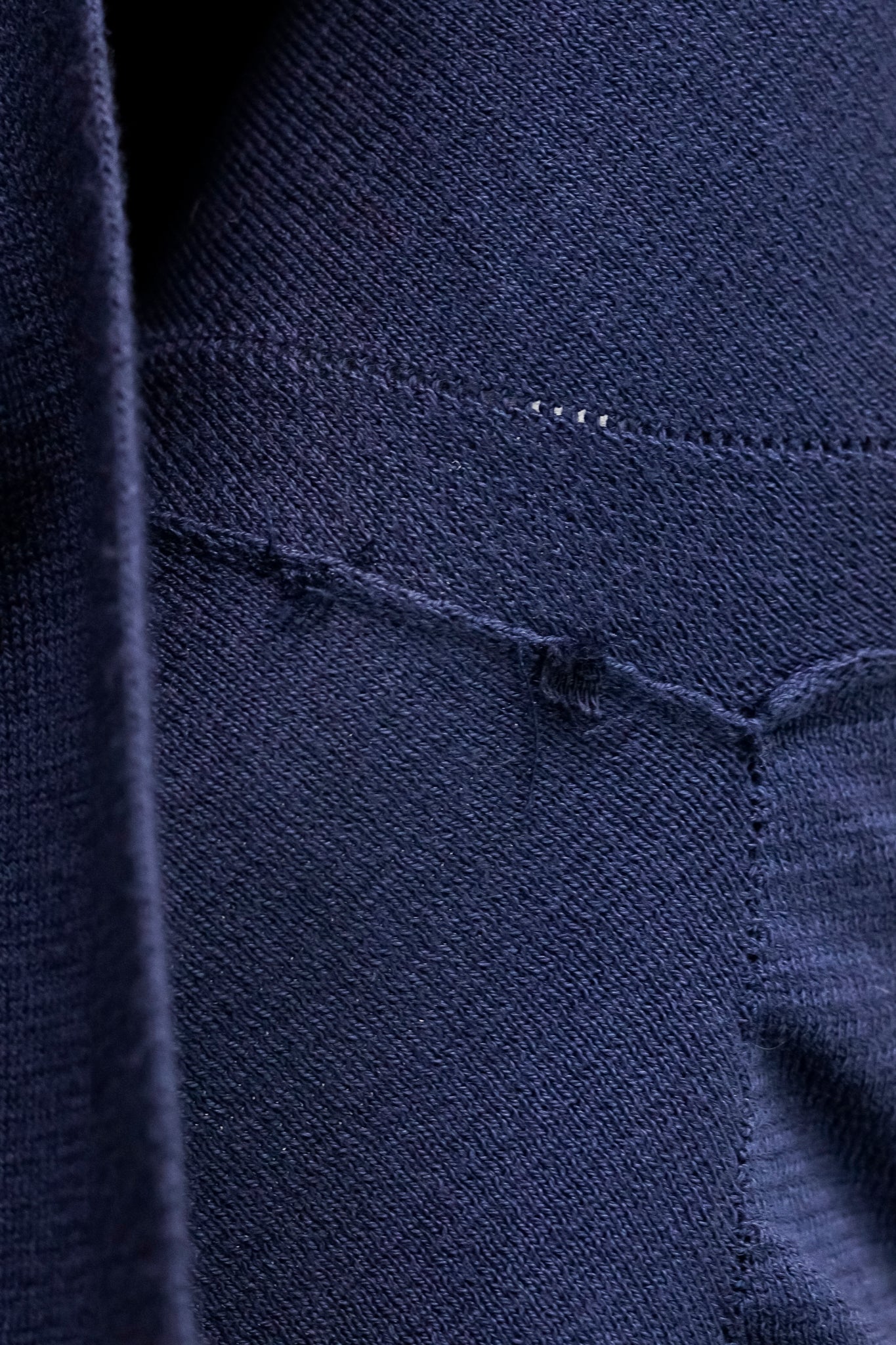 Rick Owens Vicious Spring/Summer 2014 Navy Blue Knit Cardigan