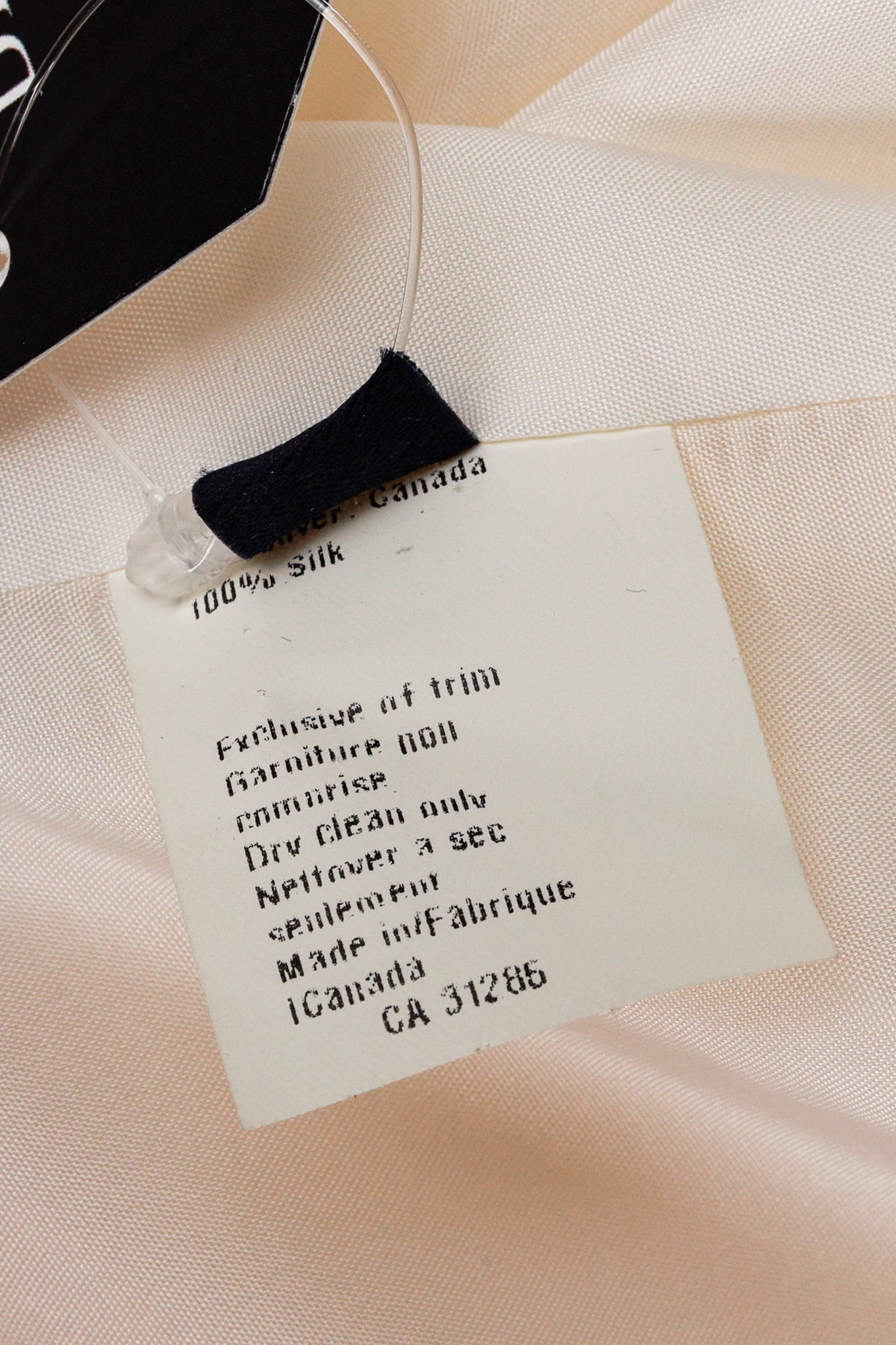 Ron Leal Vintage Classic Off White Raw Silk Blazer