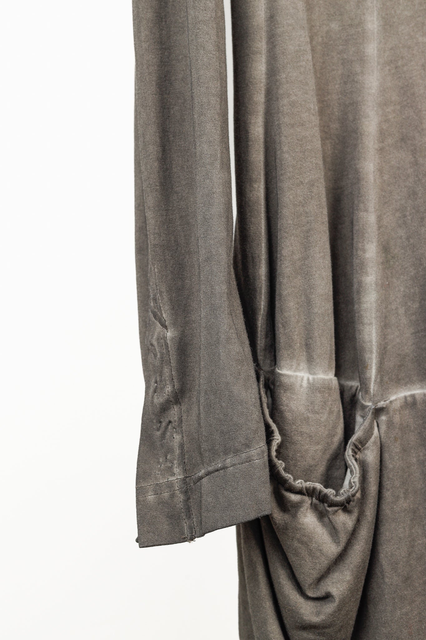 Rundholz Distressed Brown Grey Ombre Rounded Hem Cardigan