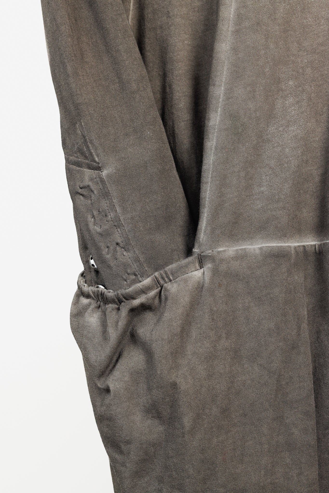 Rundholz Distressed Brown Grey Ombre Rounded Hem Cardigan