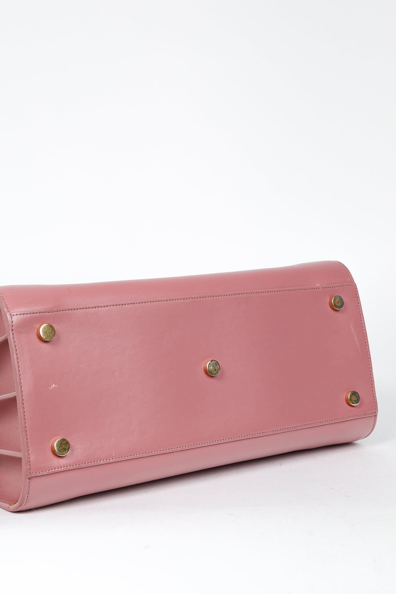 Saint Laurent Classic Small Sac de Jour Dark Rose Calfskin Tote