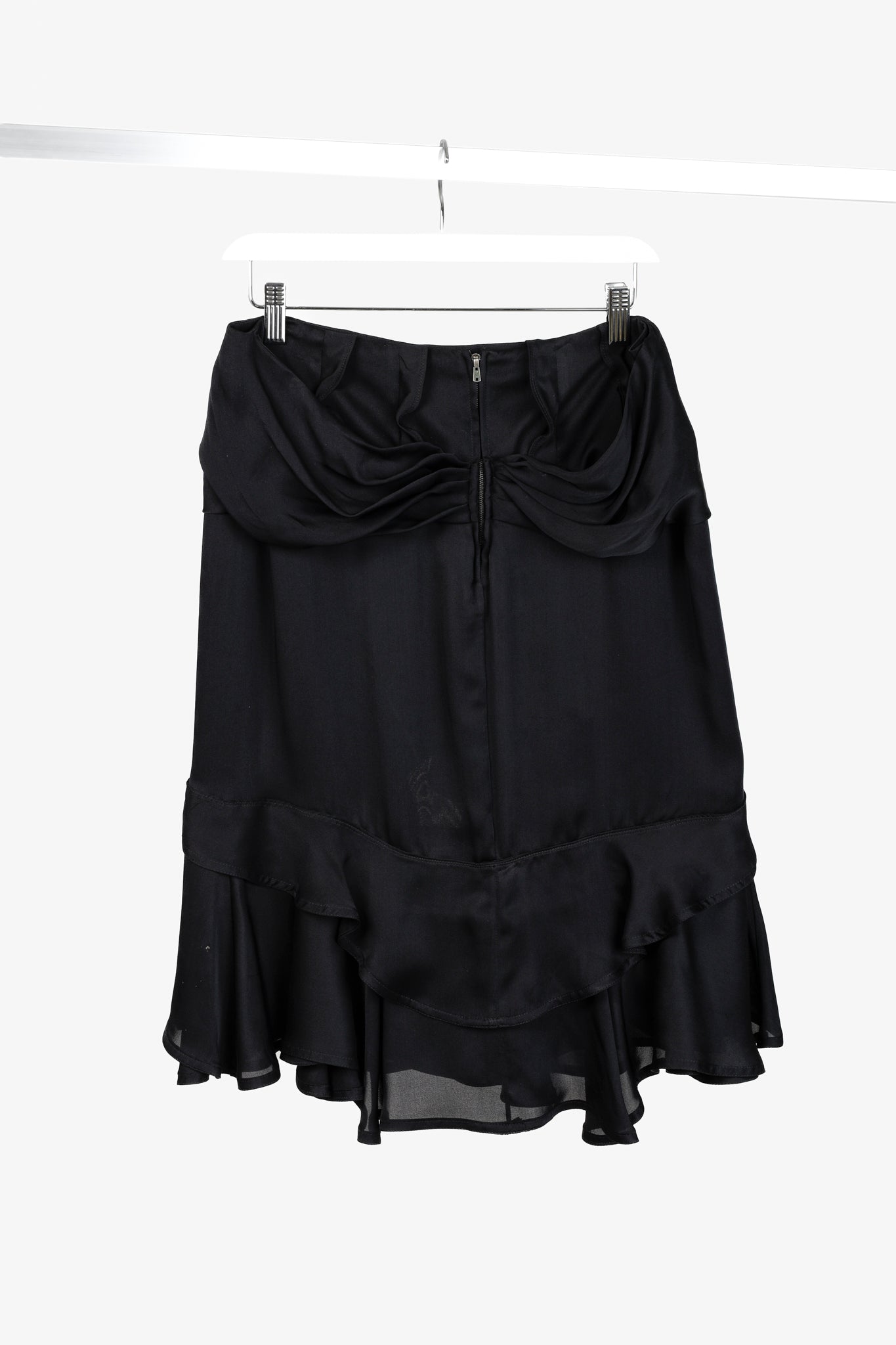 Yves Saint Laurent AW/03 Ruched Silk Skirt