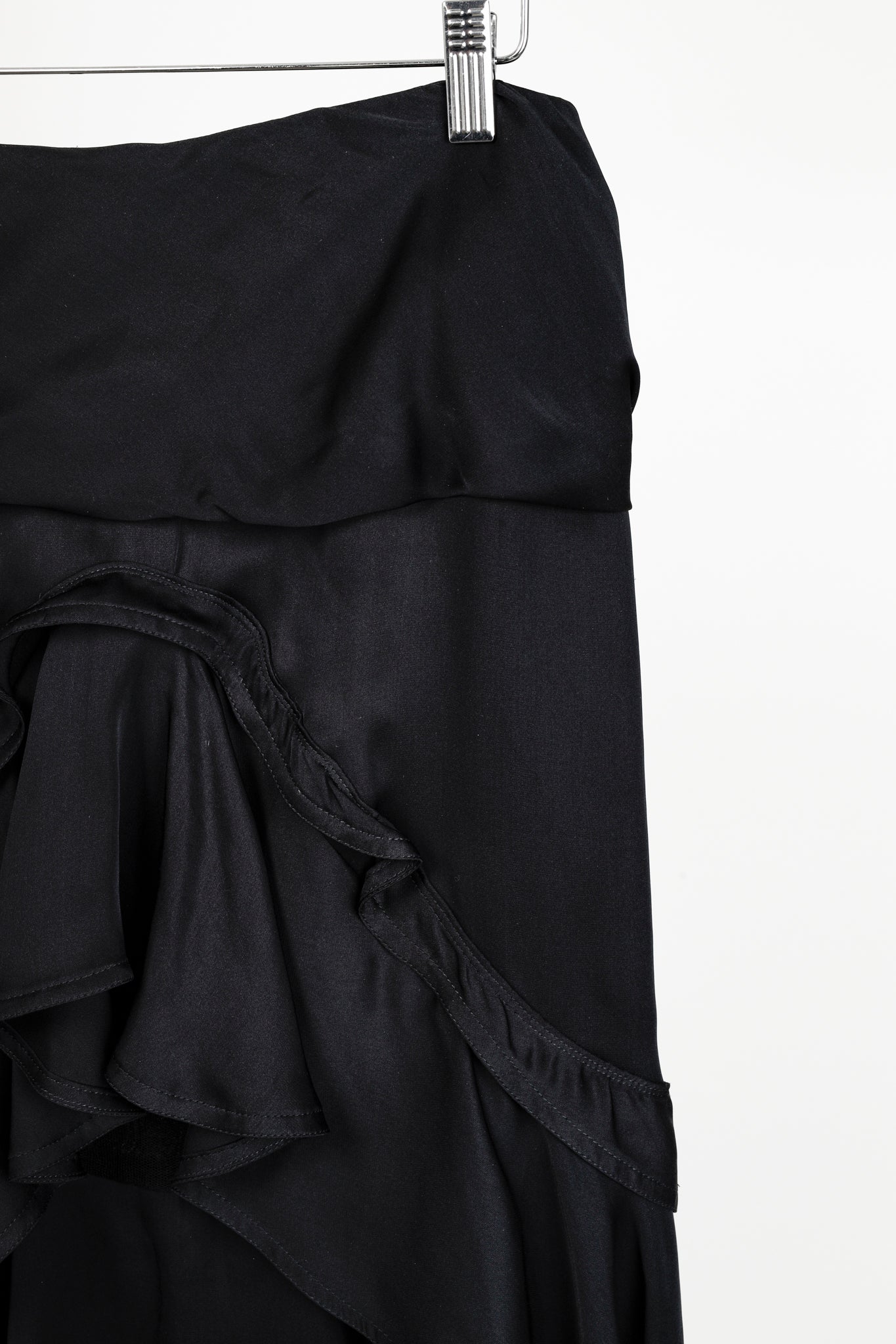 Yves Saint Laurent AW/03 Ruched Silk Skirt